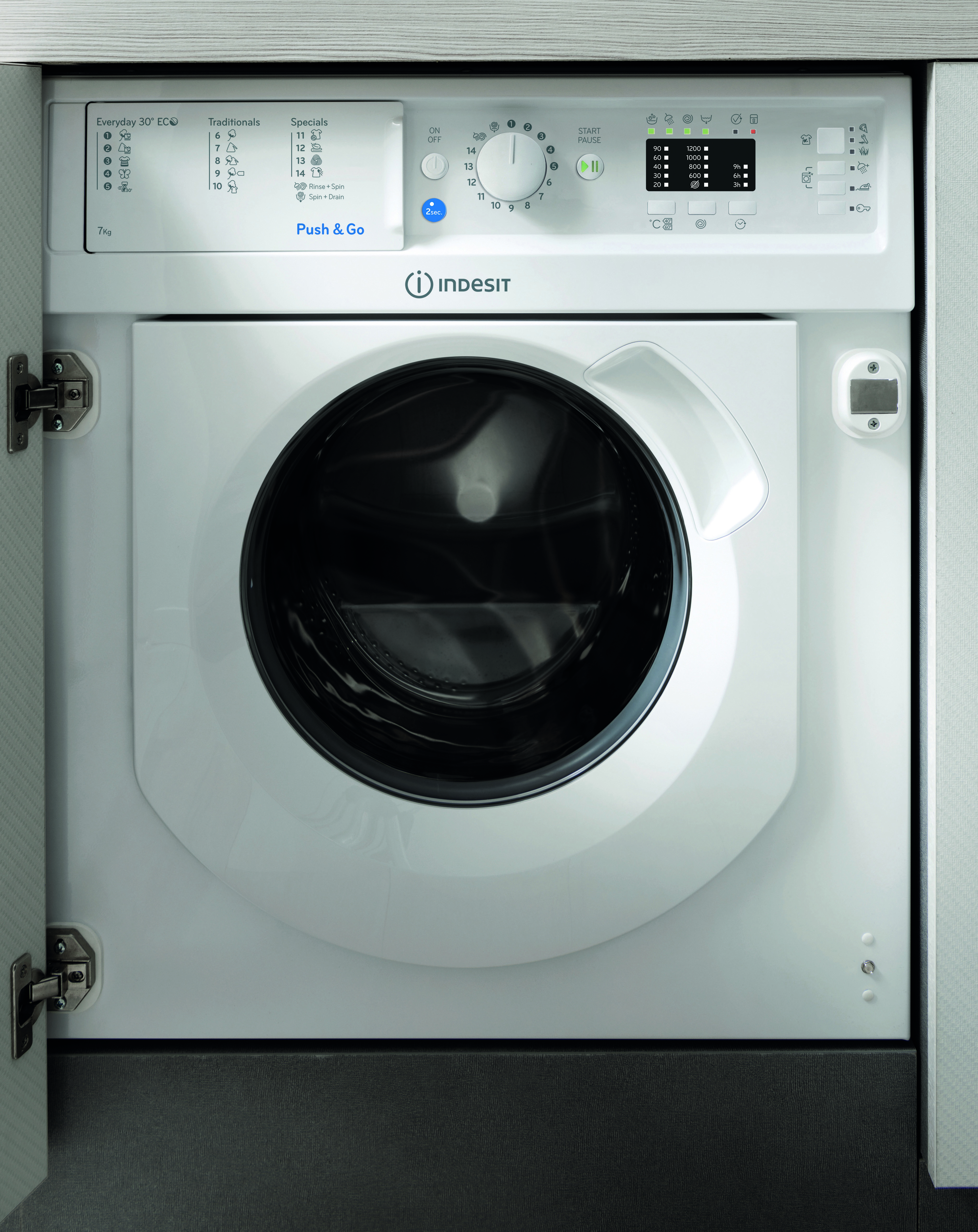 Изображение товара Встраиваемая стиральная машина INDESIT BI WMIL 71252 EU 7 кг белая