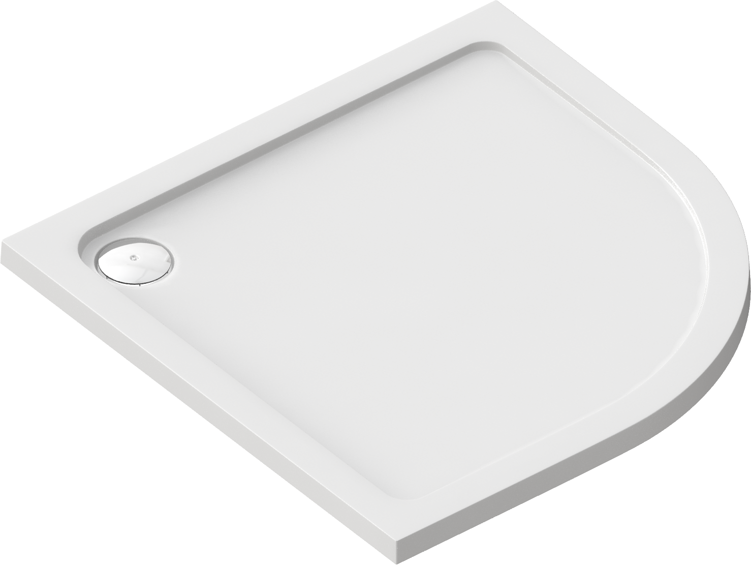 Душевой поддон Sensea Slim акриловый 1/4 круга 100x100 см