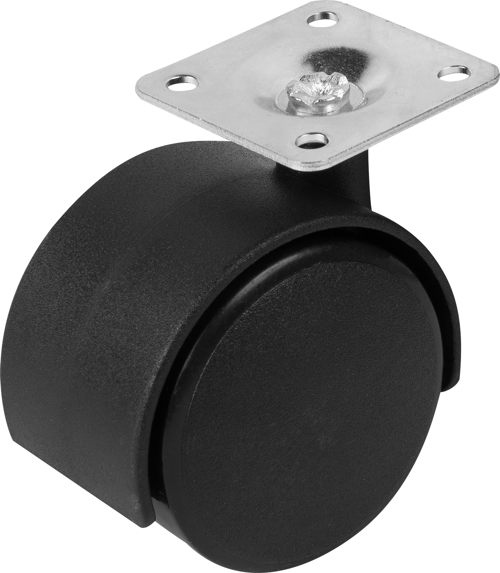 Колесо для мебели поворотное без тормоза 50 мм максимальная нагрузка 50 кг