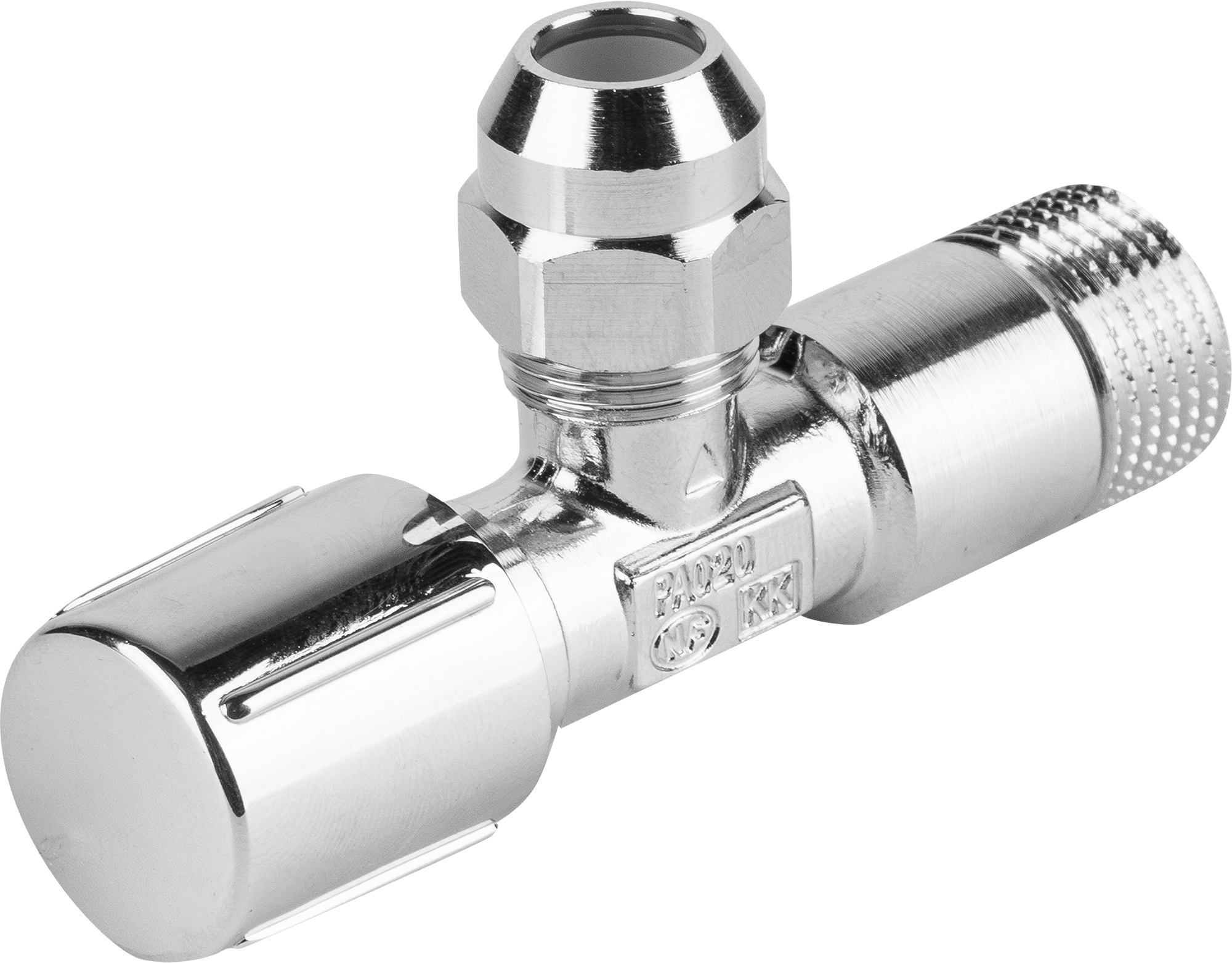 Изображение товара Вентиль запорный GROHE DN15 PN10 1/2x3/8 НР ручка барашек латунь хром