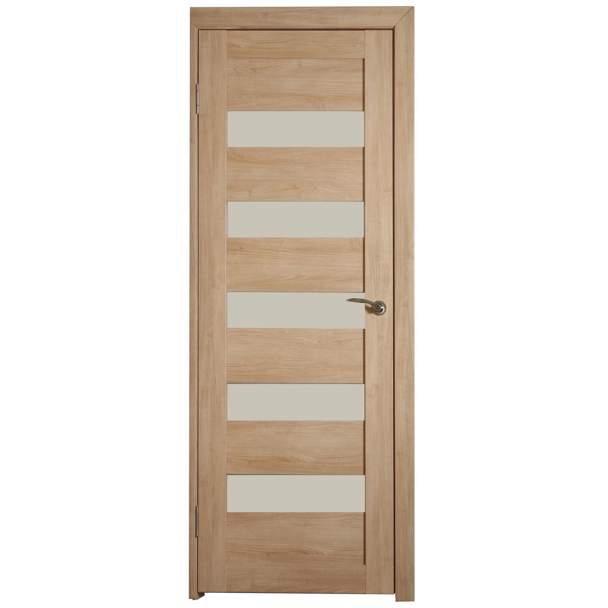 Изображение товара Дверь межкомнатная остеклённая Лайн 80x200 см цвет дуб глостер
