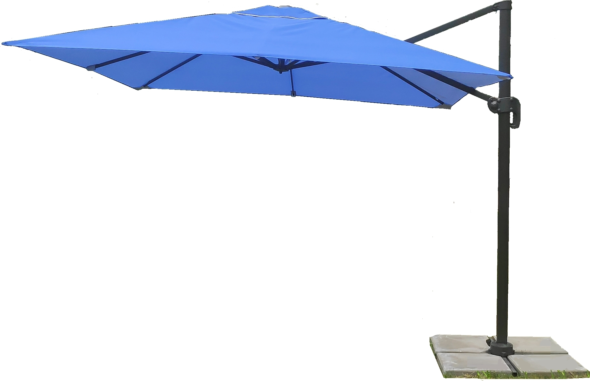 Изображение товара Консольный зонт 3х3 м с боковой опорой из алюминия