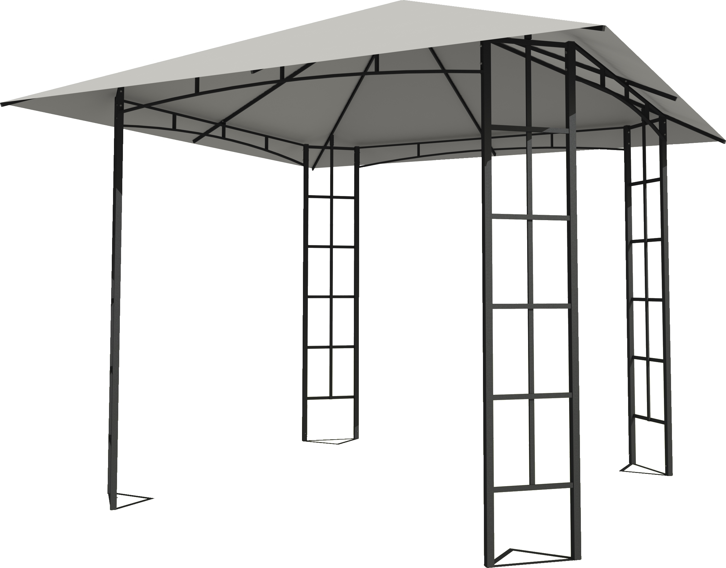 Изображение товара Шатер садовый Жасмин 3х3 метров металлический водоотталкивающий белый