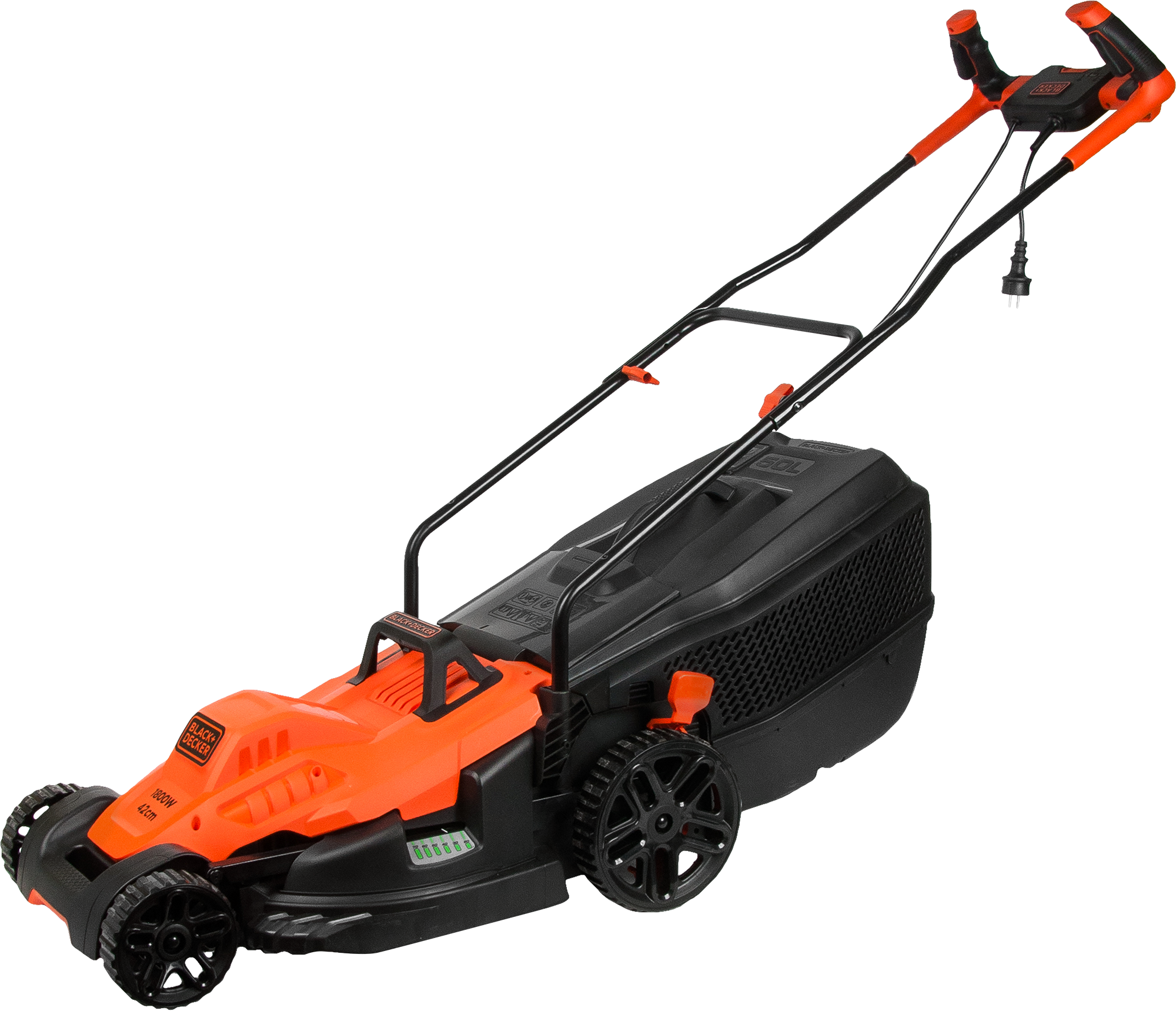 Изображение товара Электрическая газонокосилка Black & Decker BEMW481BH, 1800 Вт, 42 см