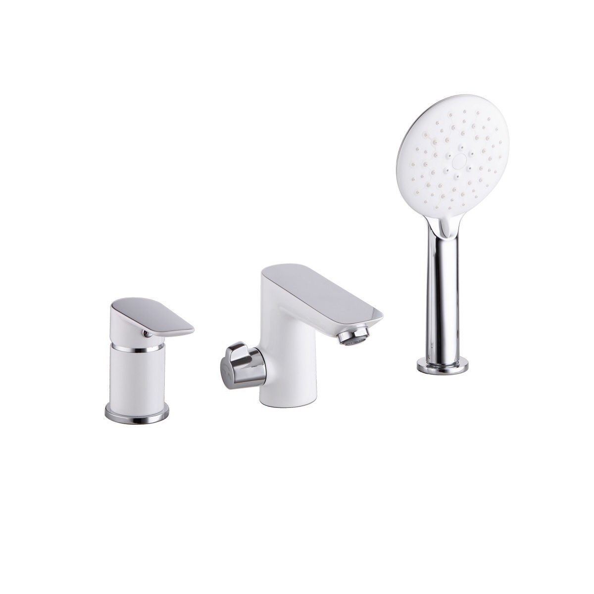 Изображение товара Смеситель для ванны IDDIS CLOSB30i07 с лейкой и шлангом белый хром