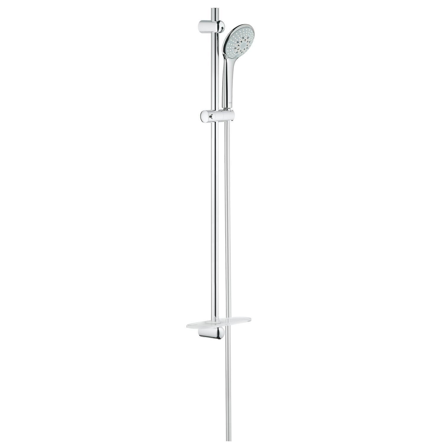Изображение товара Душевой гарнитур GROHE Euphoria Champagne 3 режима с штангой и полочкой 27227001