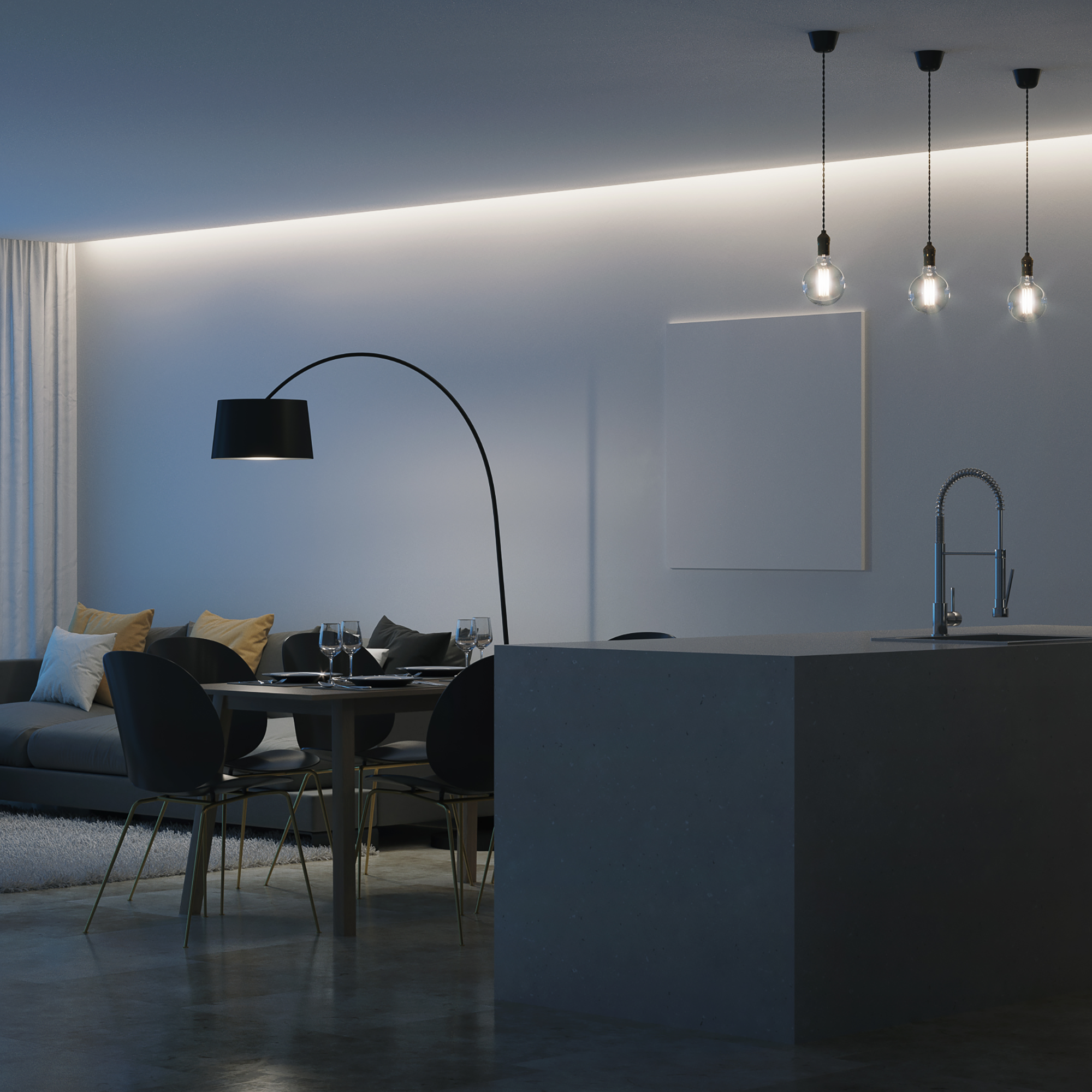 Светодиодная лента для контурной подсветки Apeyron SMD3528 12В 8 мм 2м 4.8 Вт/м 60диод/м 312 лм/м 6500 К холодный свет