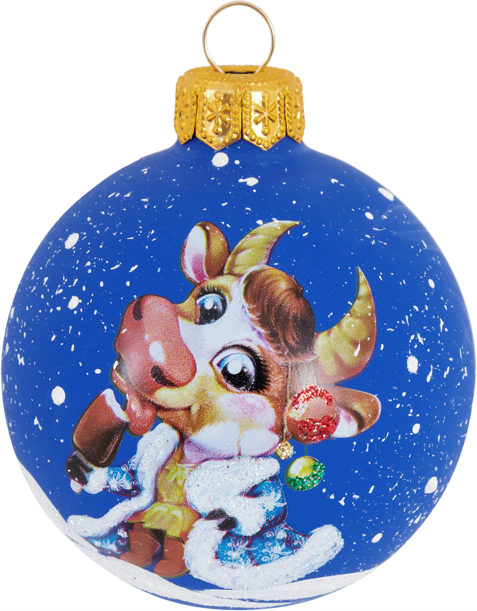 Изображение товара Ёлочный шар Символ года 65 мм из стекла для новогоднего декора