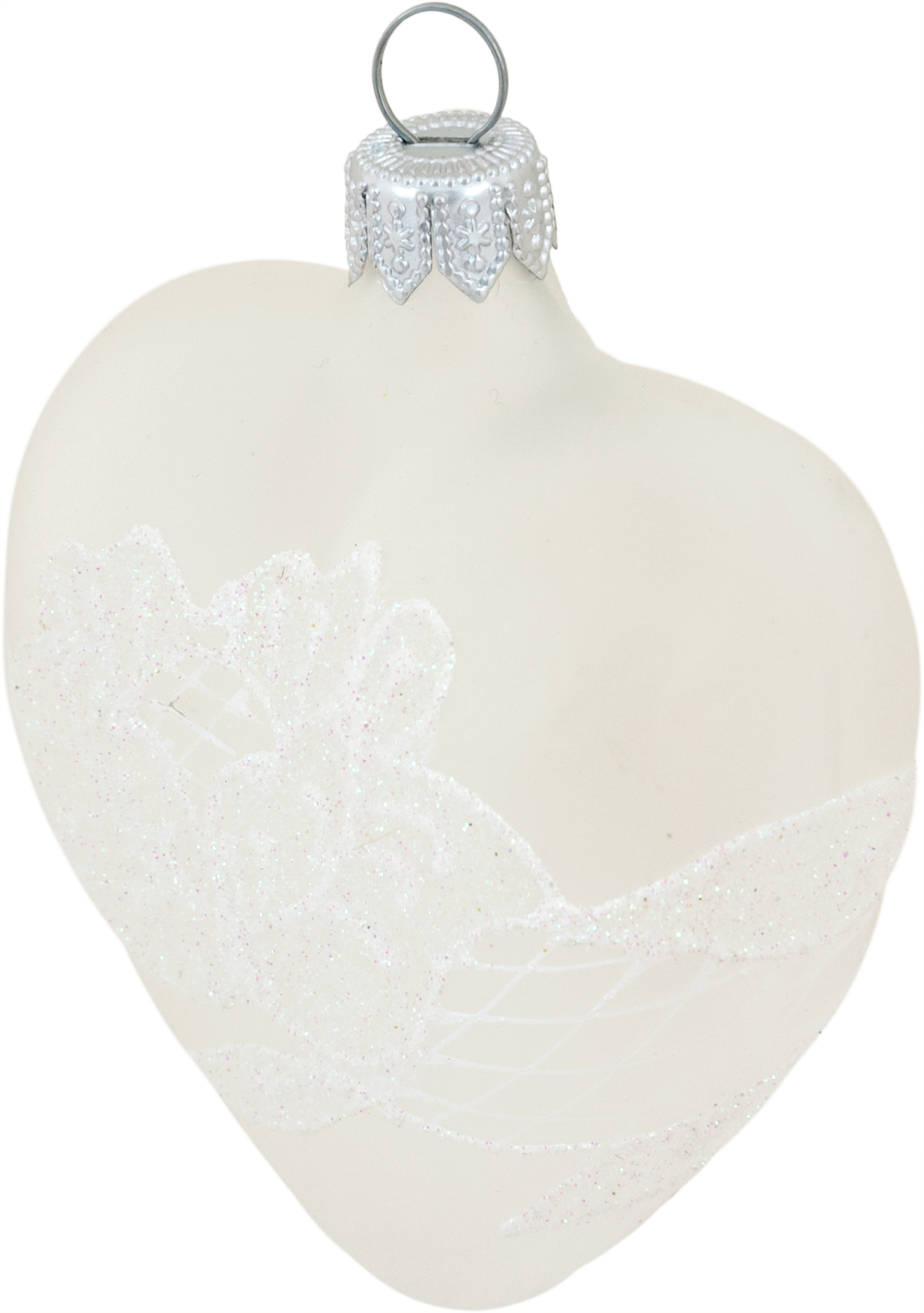 Изображение товара Ёлочное украшение "Сердце" стеклянное 2 шт для рождественского декора