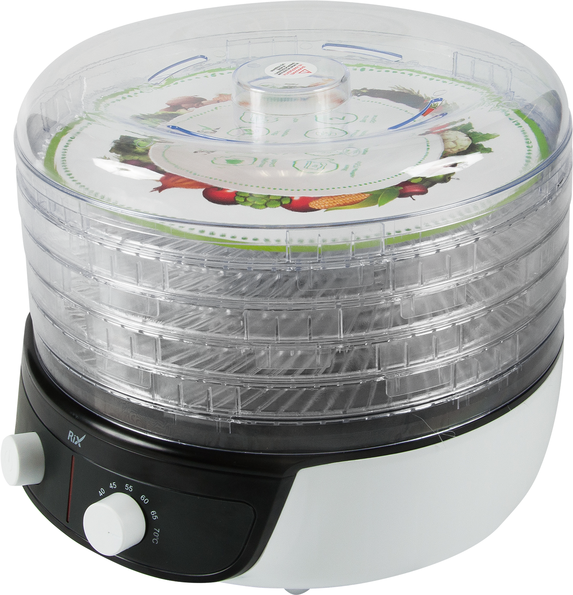 Изображение товара Электросушилка для овощей и фруктов Rix RXD-501 500 Вт с регулировкой температуры