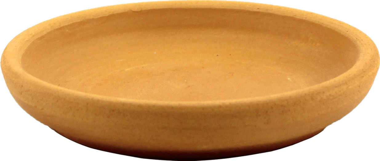 Поддон для горшка Ø12 см, глина, цвет коричневый