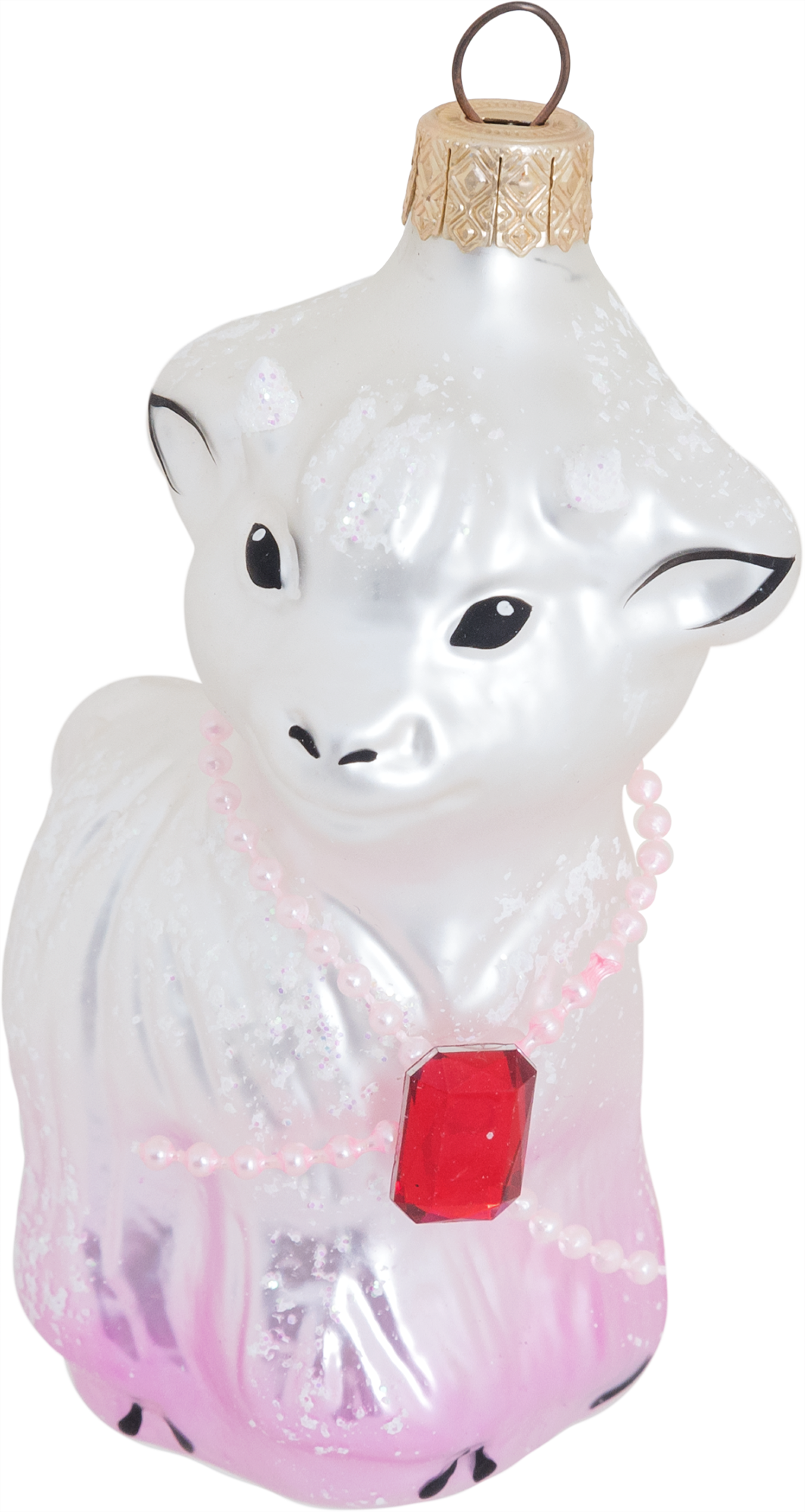 Изображение товара Набор ёлочных украшений в прозрачной тубе 7 шт разноцветные стеклянные игрушки