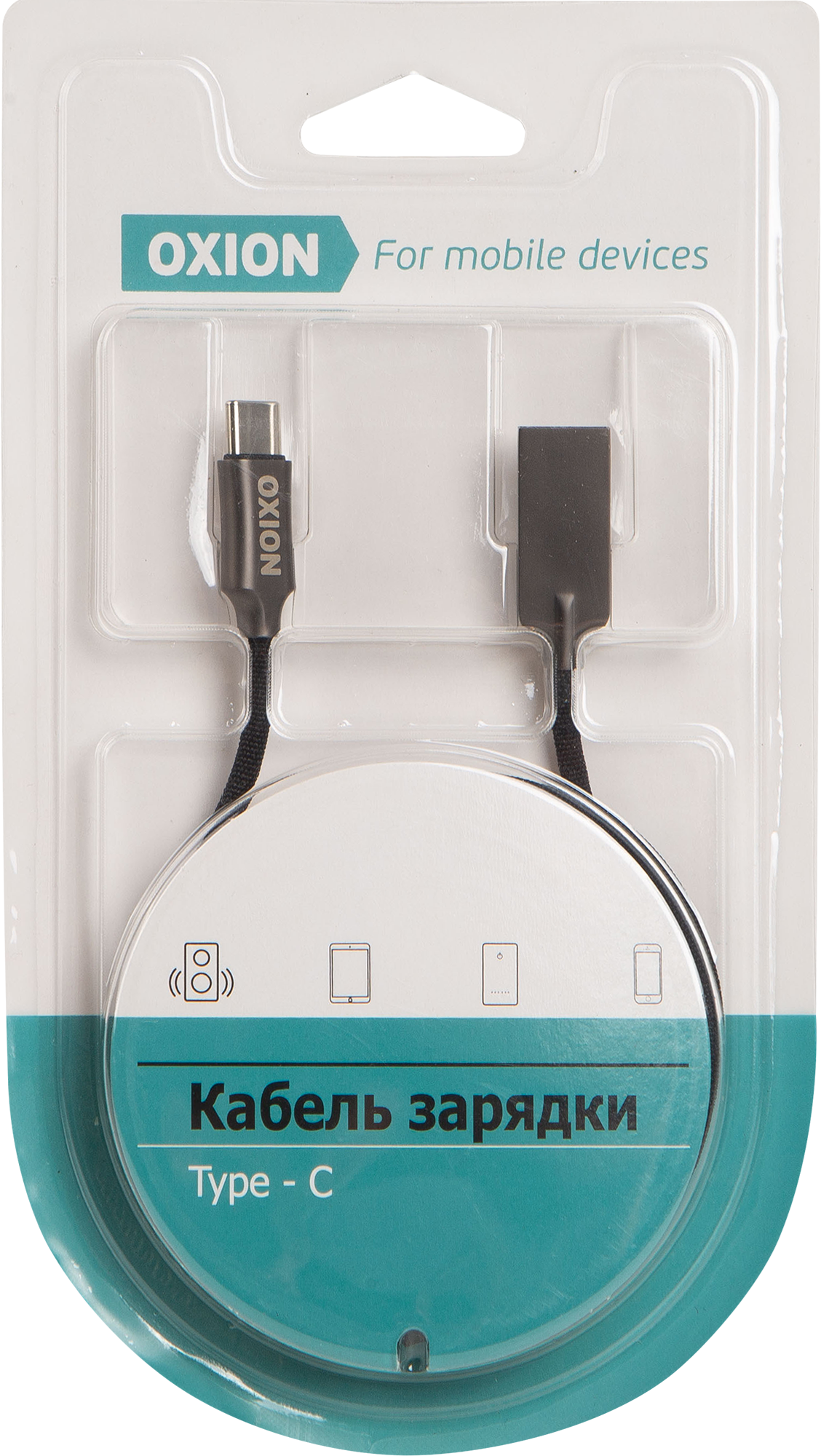 Кабель Oxion USB-Type-C 1 м цвет черный - 2