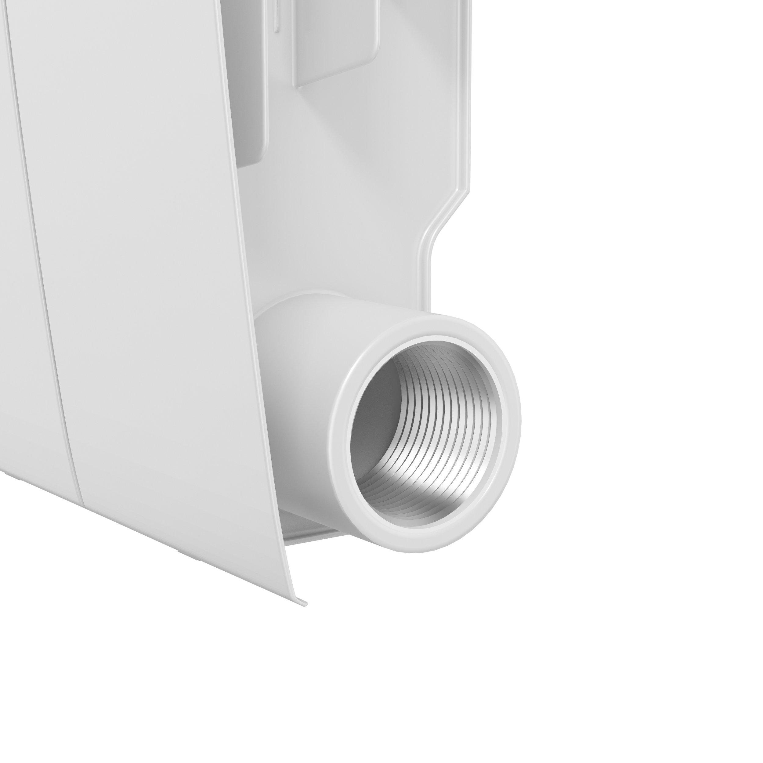Радиатор секционный Royal Thermo Biliner 350/87 6 секций боковое подключение биметалл белый - 3