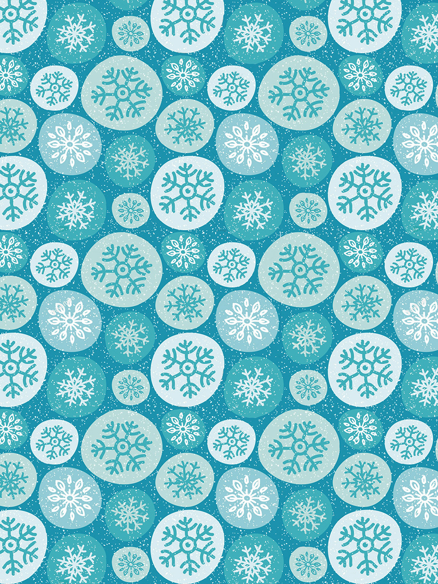 Изображение товара Бумага упаковочная «Снежинки» 70х100 см