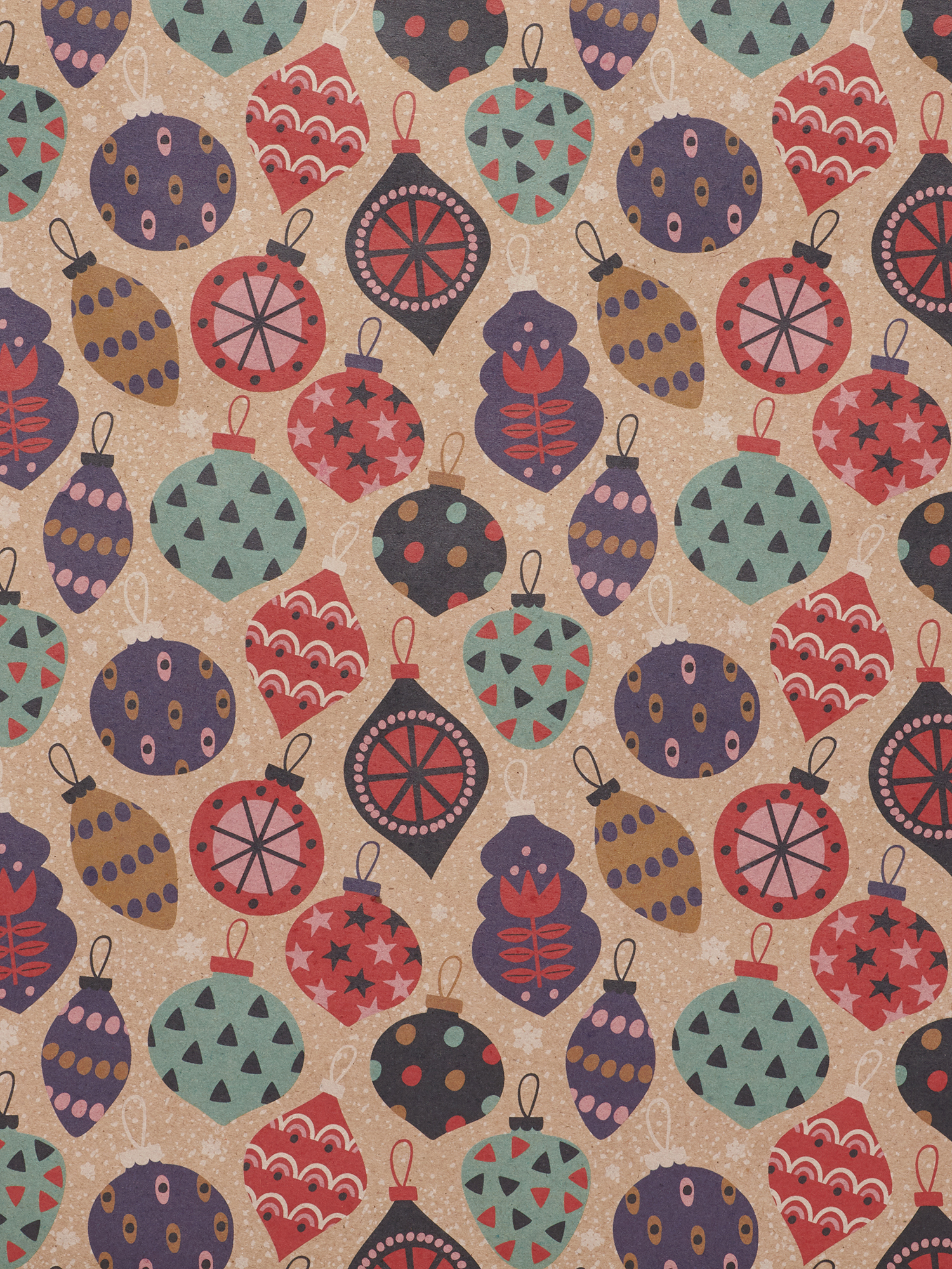 Изображение товара Бумага упаковочная крафт «Игрушки» 70х100 см