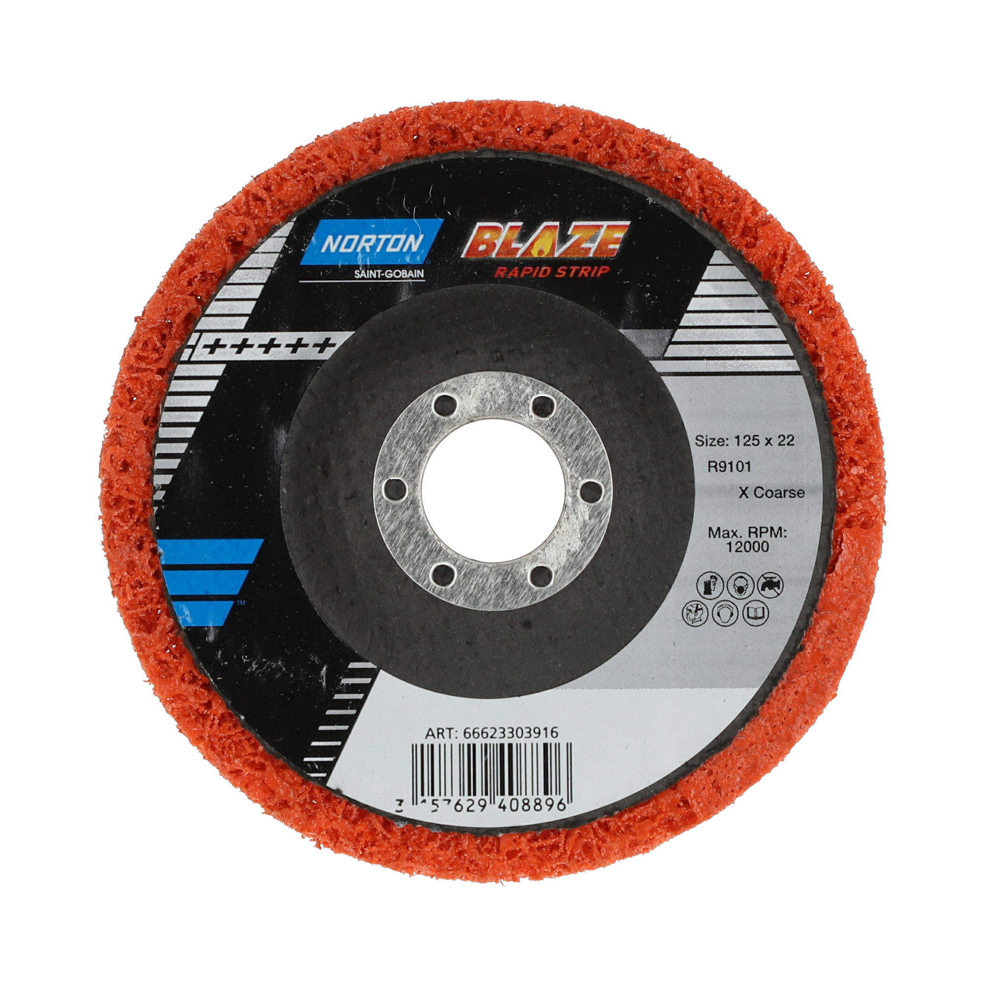 Изображение товара Диск зачистной коралловый тип 27 Norton Rapid Blaze 125x22.2x13 мм