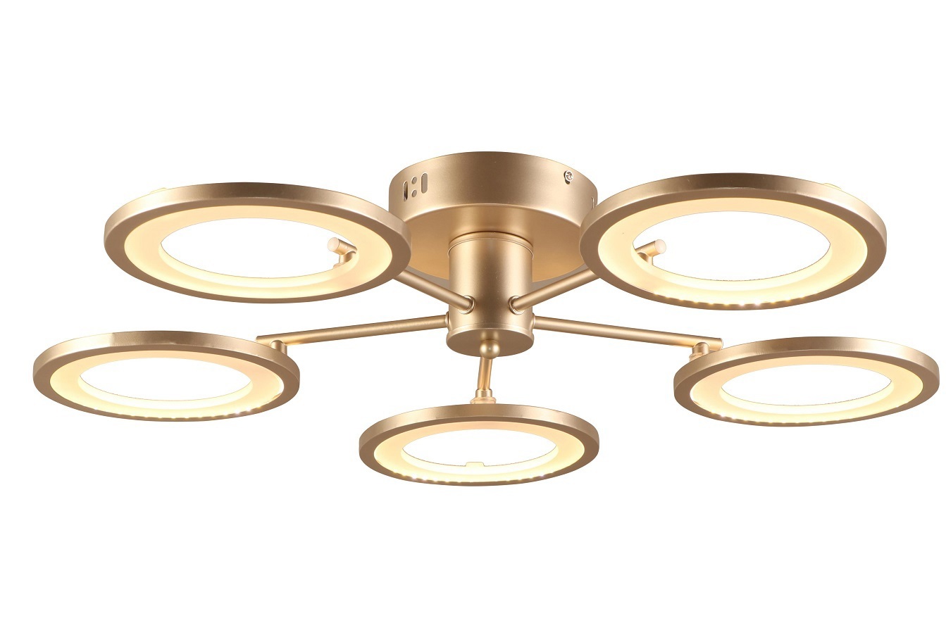 Изображение товара Люстра потолочная LED Dissen 56Вт 15м² управление со смартфона бронза