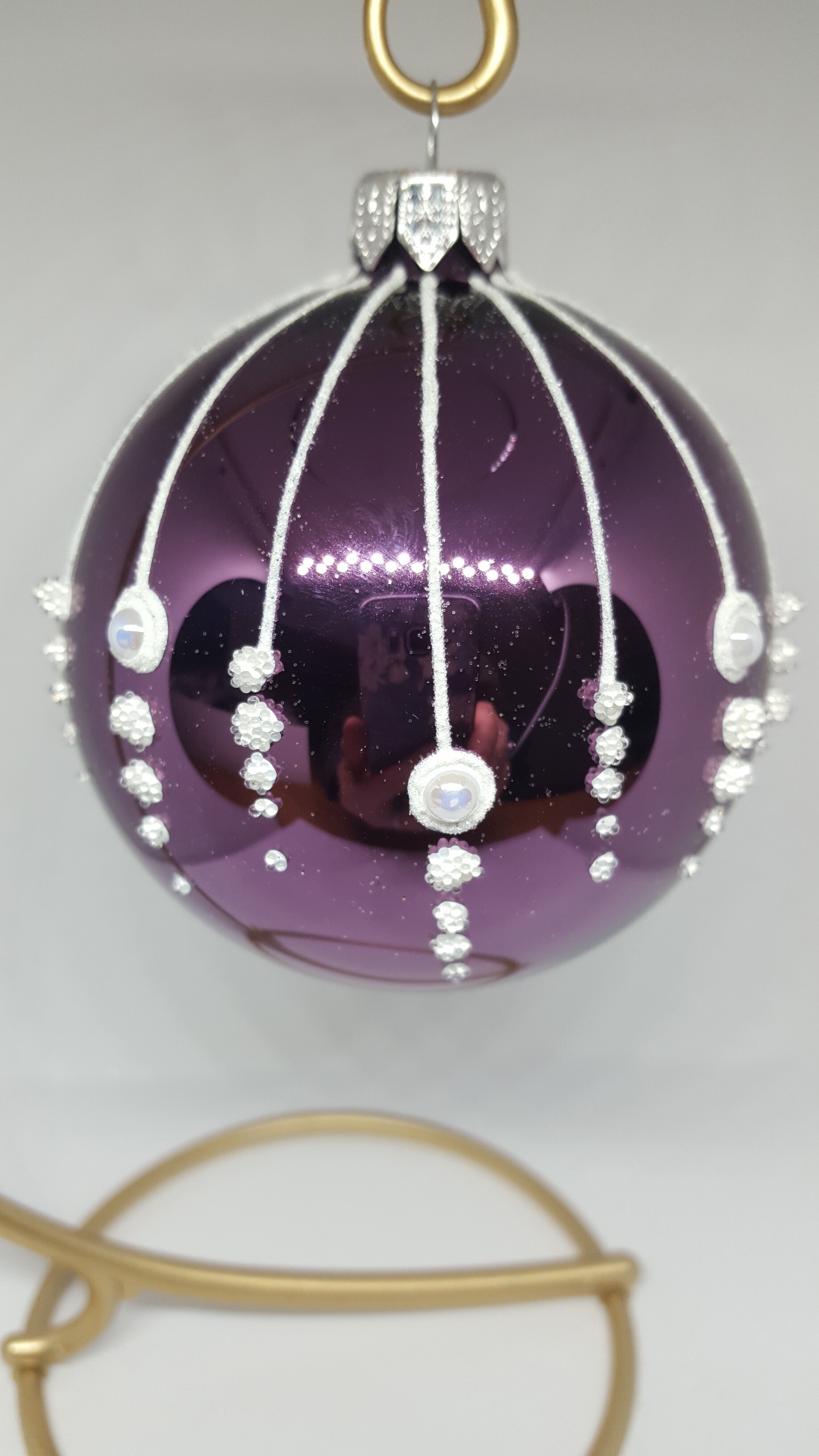 Изображение товара Ёлочный шар 80 см цвет фиолетовый