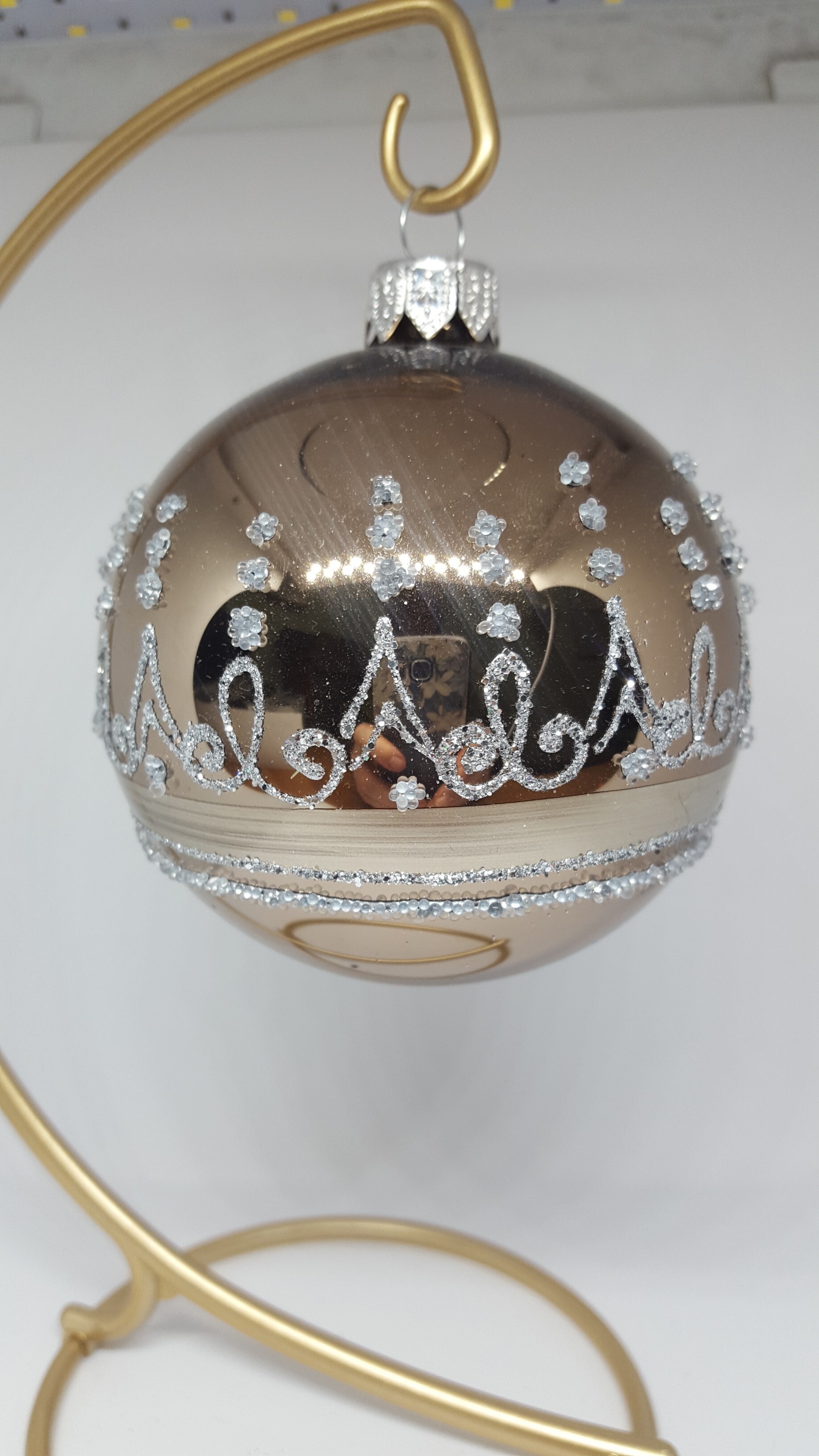 Изображение товара Ёлочный шар шампань 80 см декоративный для новогодней елки