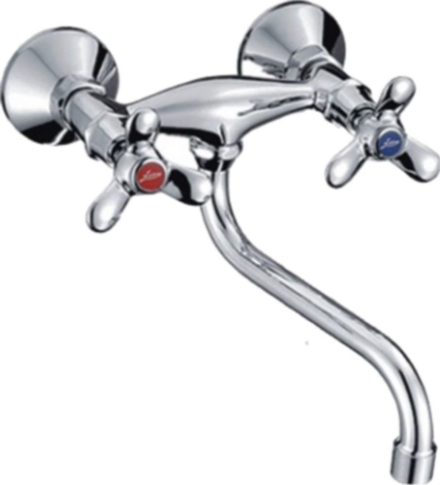 Изображение товара Смеситель LEDEME L4612 Латунь хром круглый поворотный излив 18 см