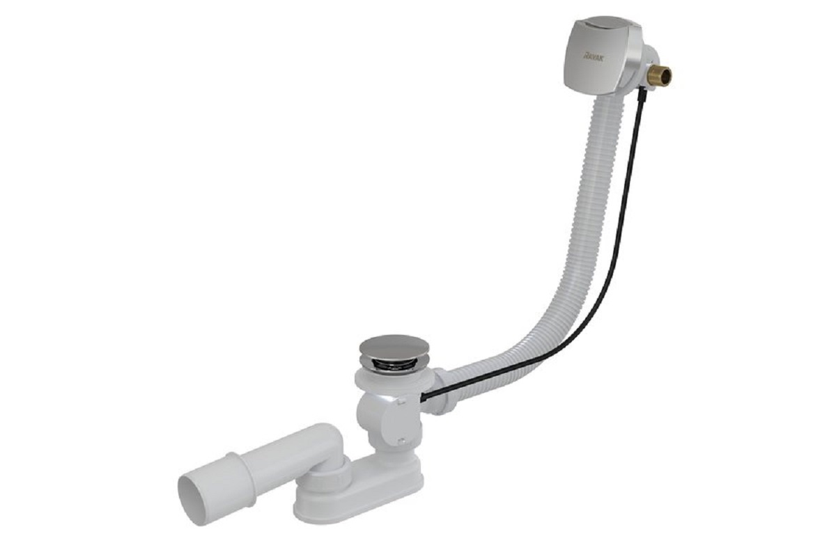 Изображение товара Сточный комплект Ravak для ванны с заполнением и переливом 800 мм Клик-Клак