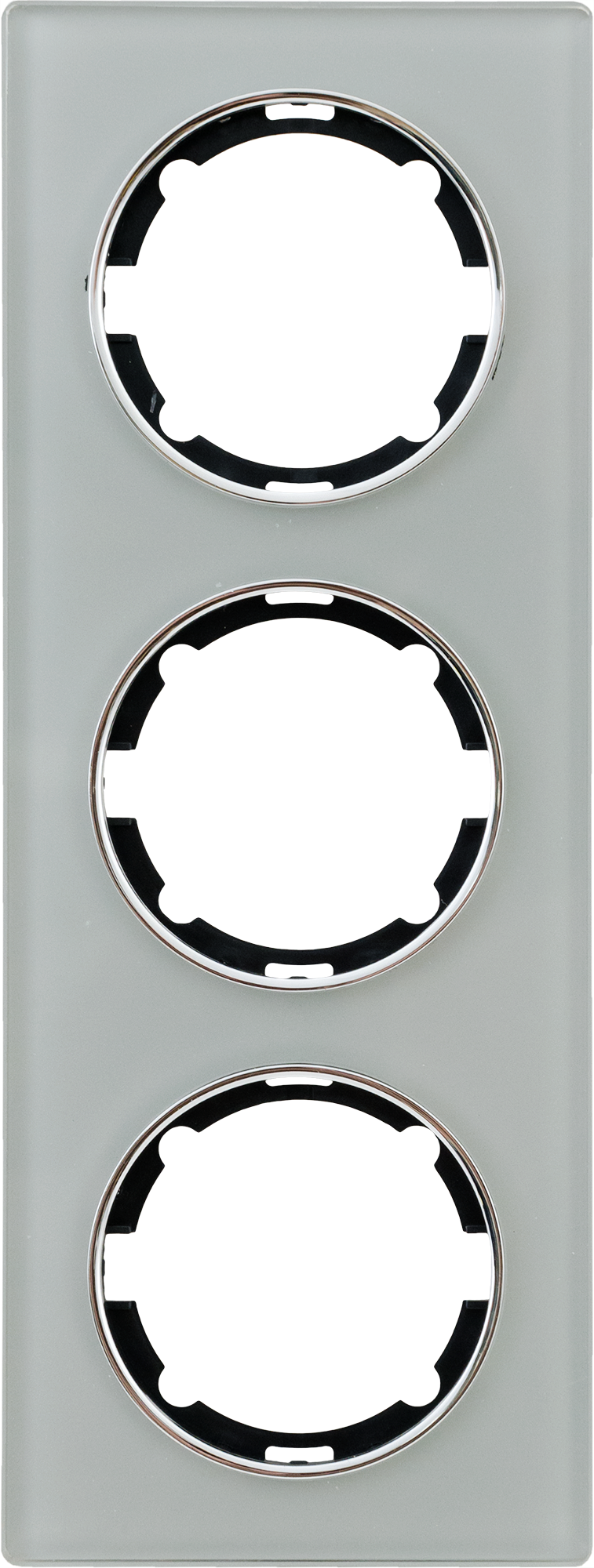 Изображение товара Рамка для розеток и выключателей Onekey Florence 3 поста серый