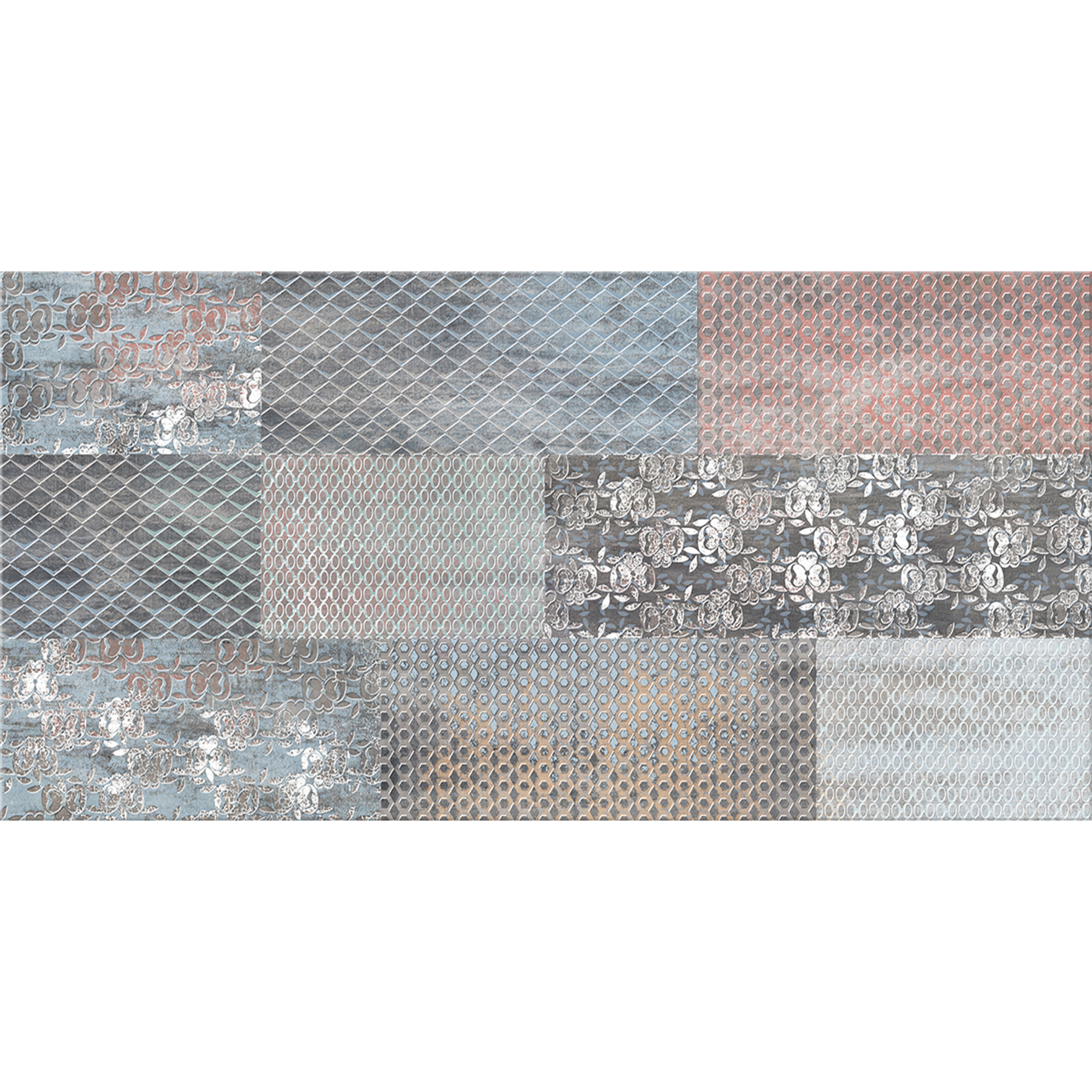 Изображение товара Настенная плитка Azori Pandora Grafit Orient 31.5x63 см бетон Графит для ванной