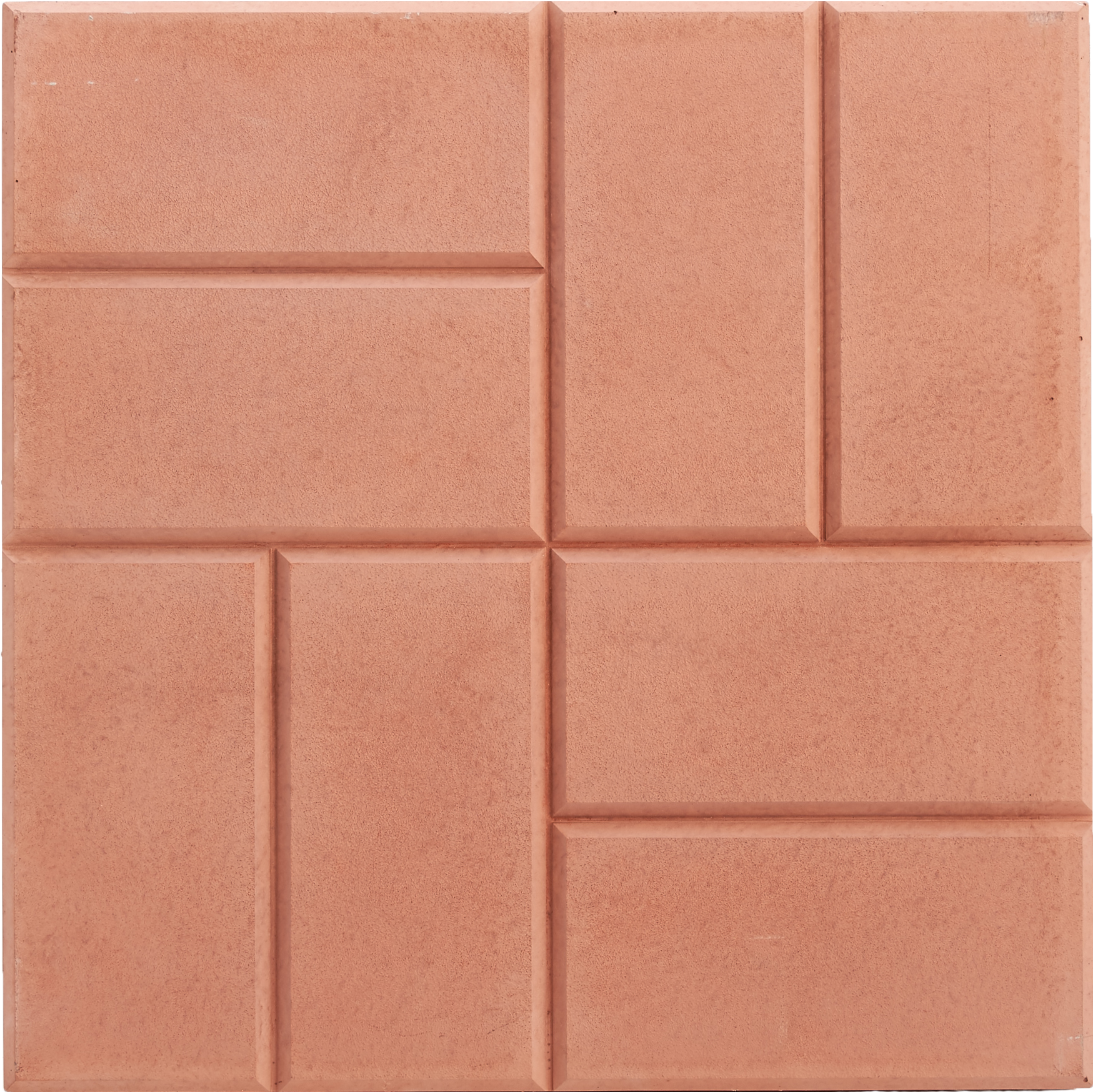 Плитка тротуарная «Шагрень» 400x400x50 мм цвет красный