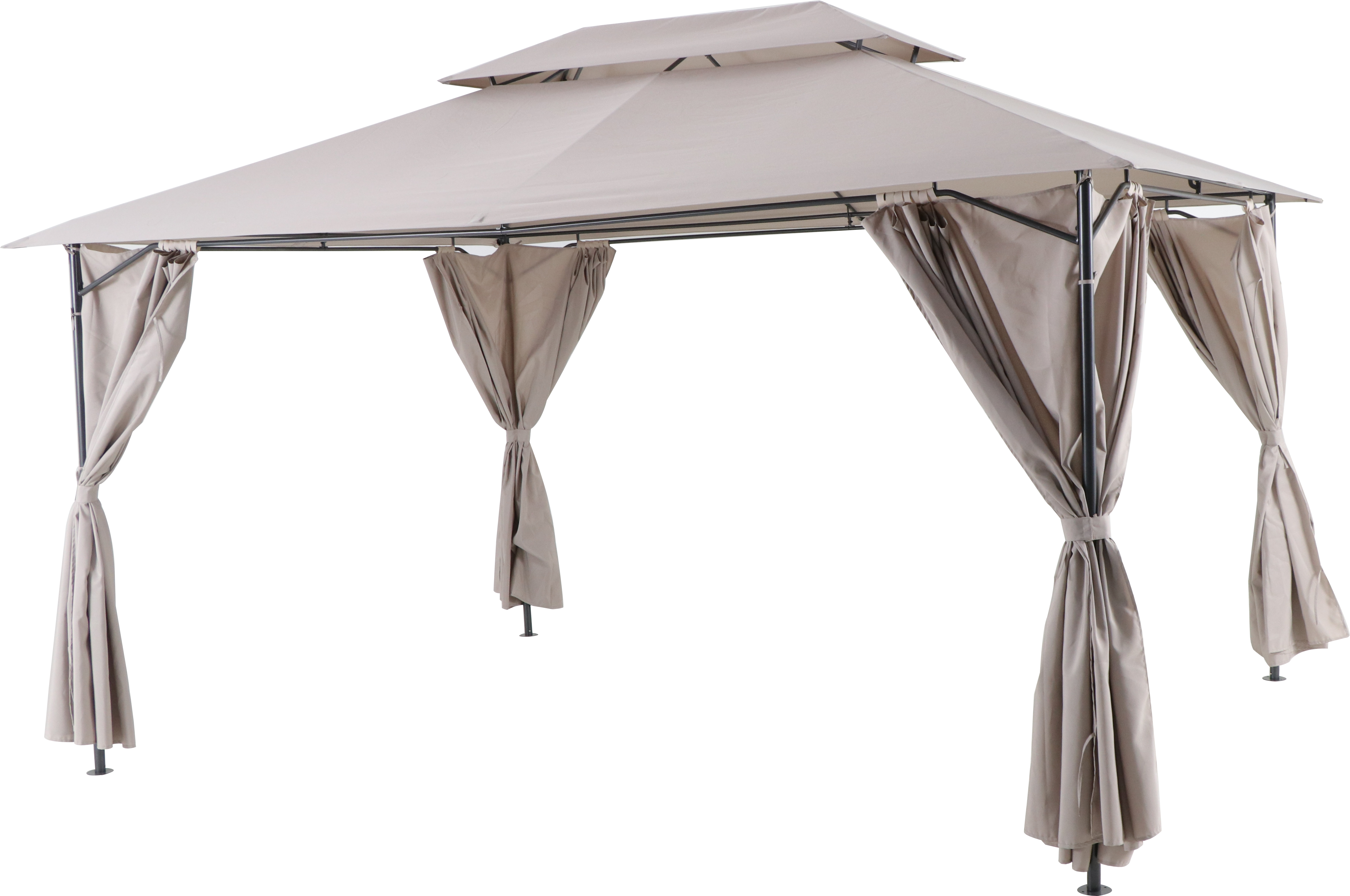 Изображение товара Павильон садовый Naterial Oxis 3x4 м тёмно-серый