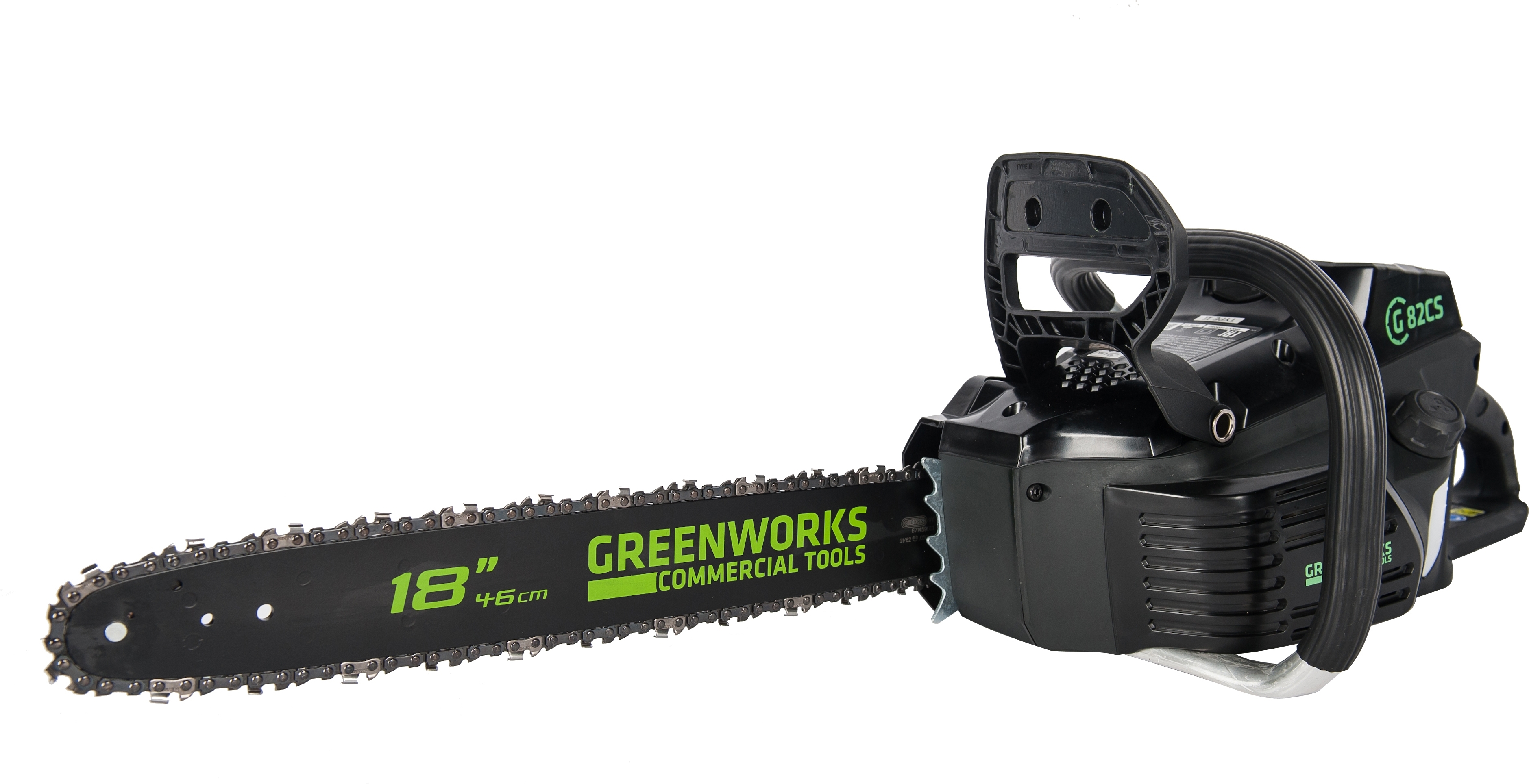 Изображение товара Аккумуляторная цепная пила Greenworks 2001607 40 В 45 см с автоматической подачей масла