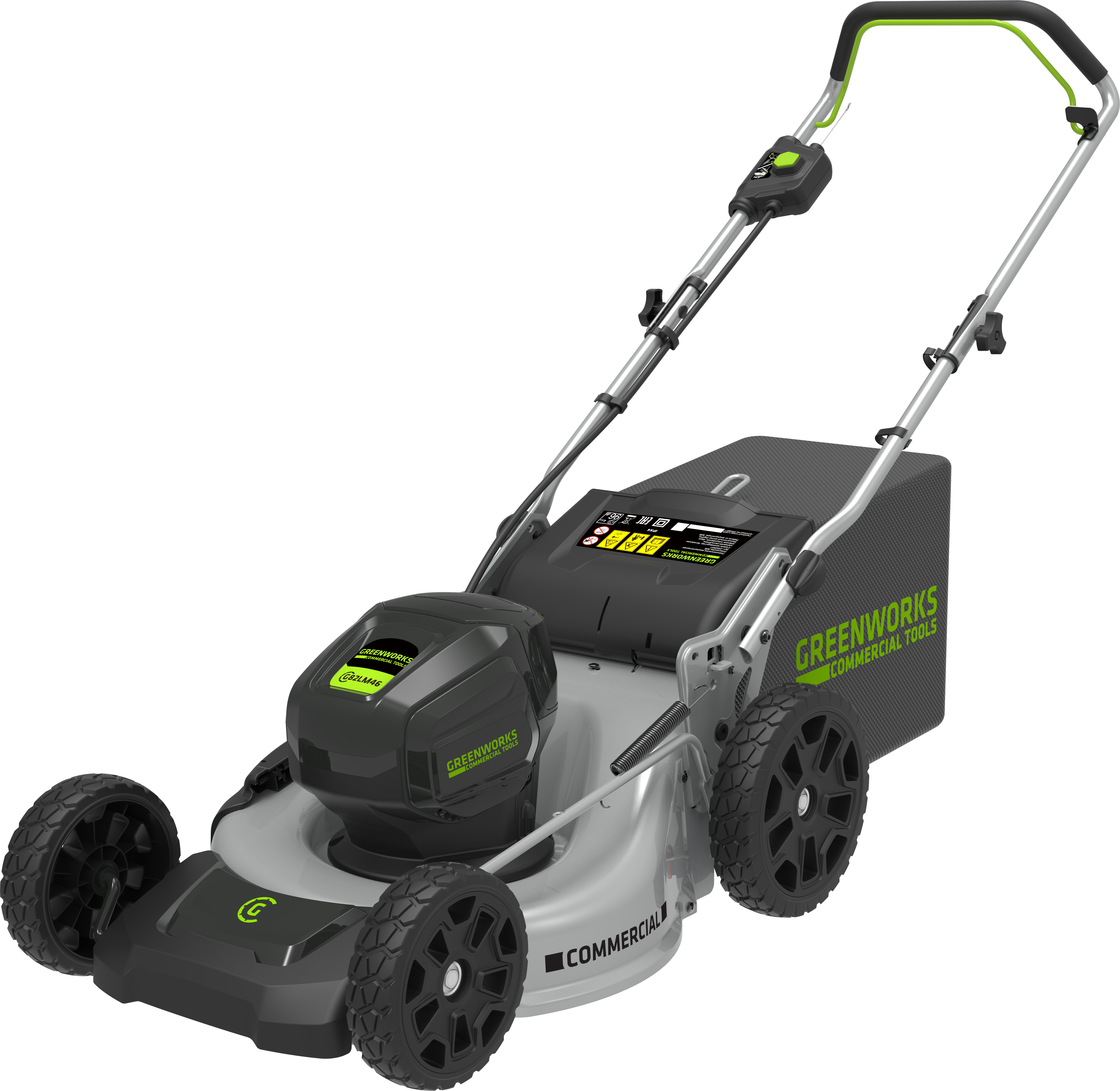 Изображение товара Газонокосилка аккумуляторная GreenWorks 2502407UB, 46 см, 5 Ач
