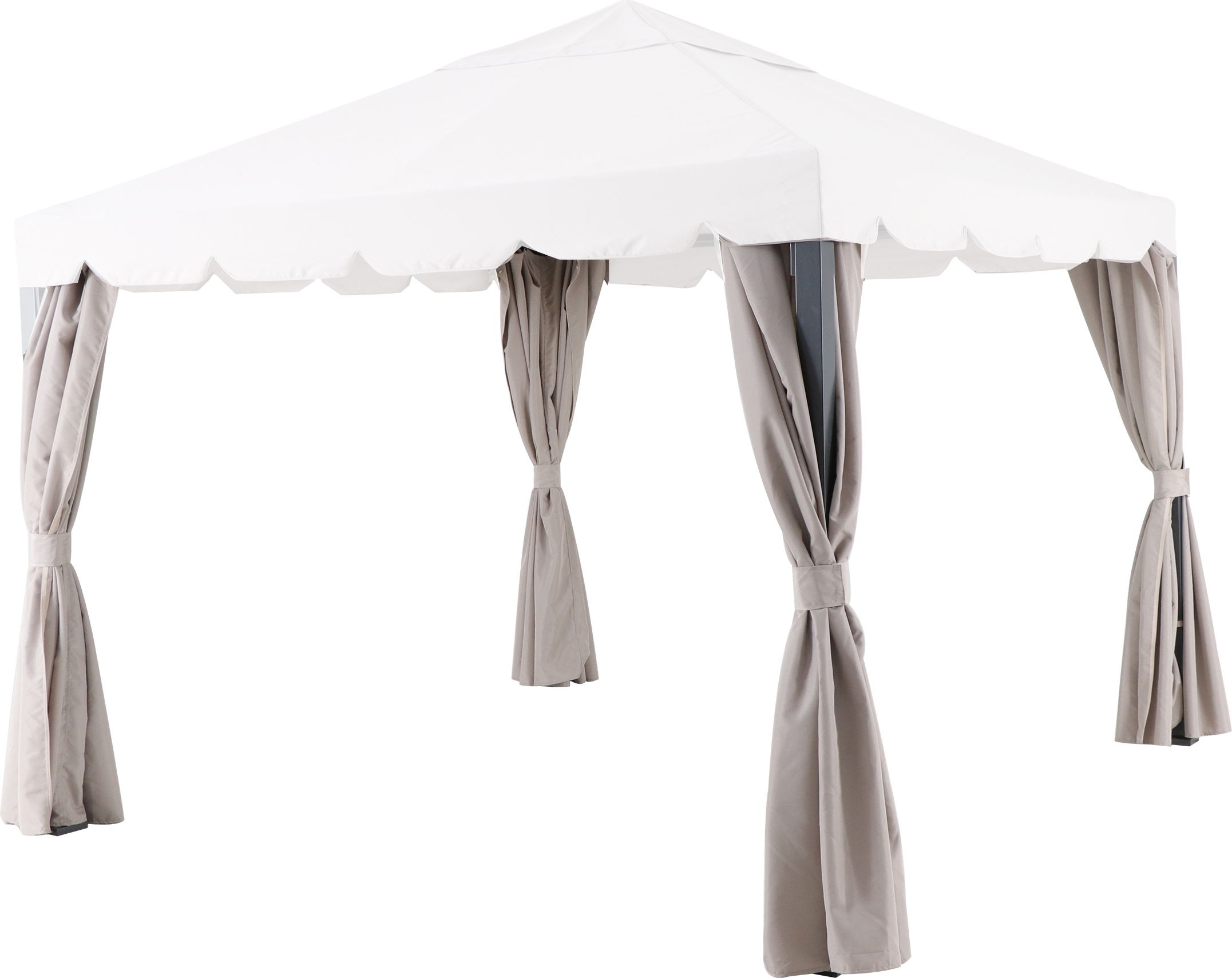 Изображение товара Шторы для павильона 180G 3x3 м серые и коричневые