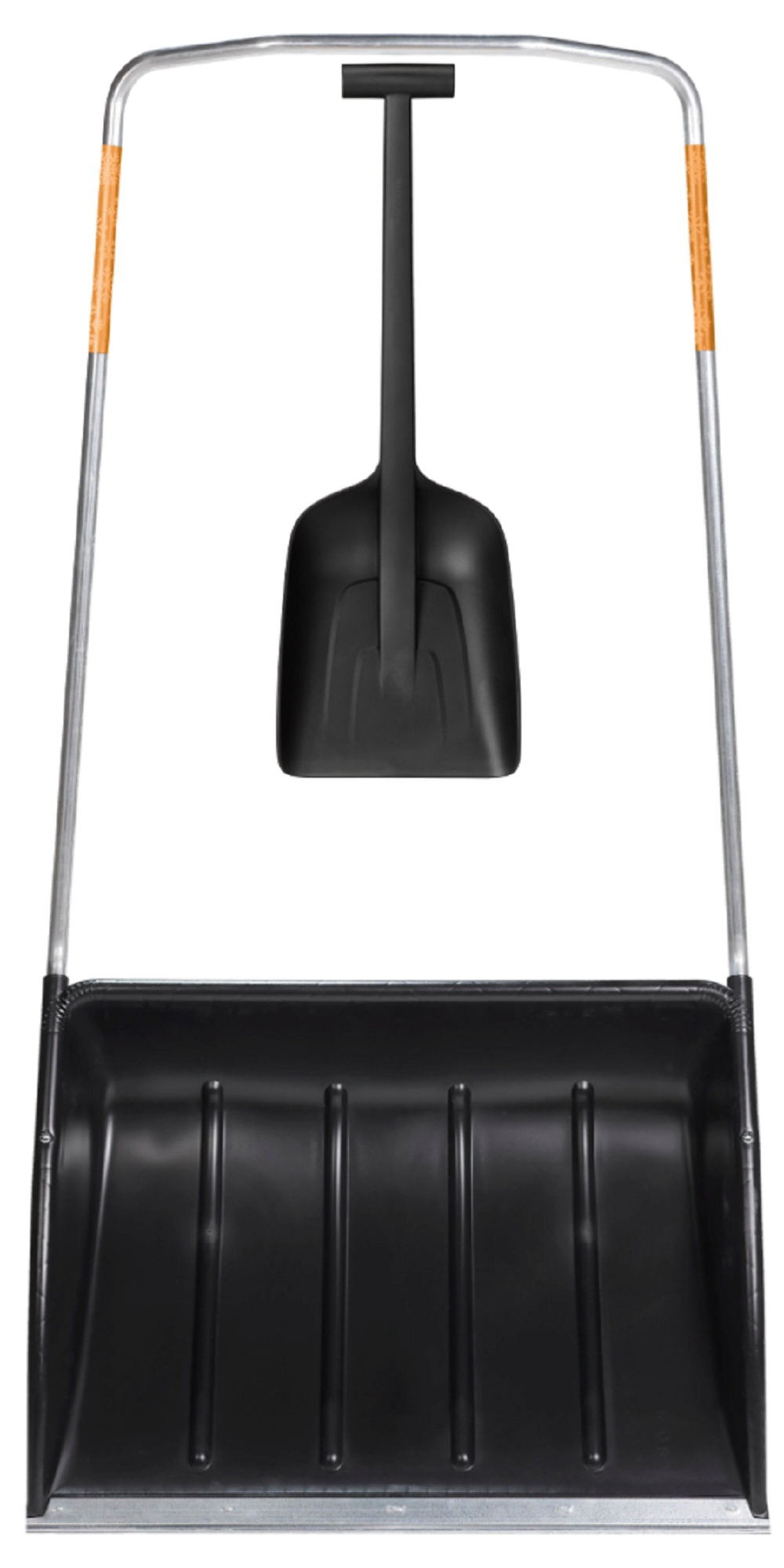 Изображение товара Скрепер для уборки снега Fiskars SnExpert с алюминиевой рукояткой и лопатой 154 см