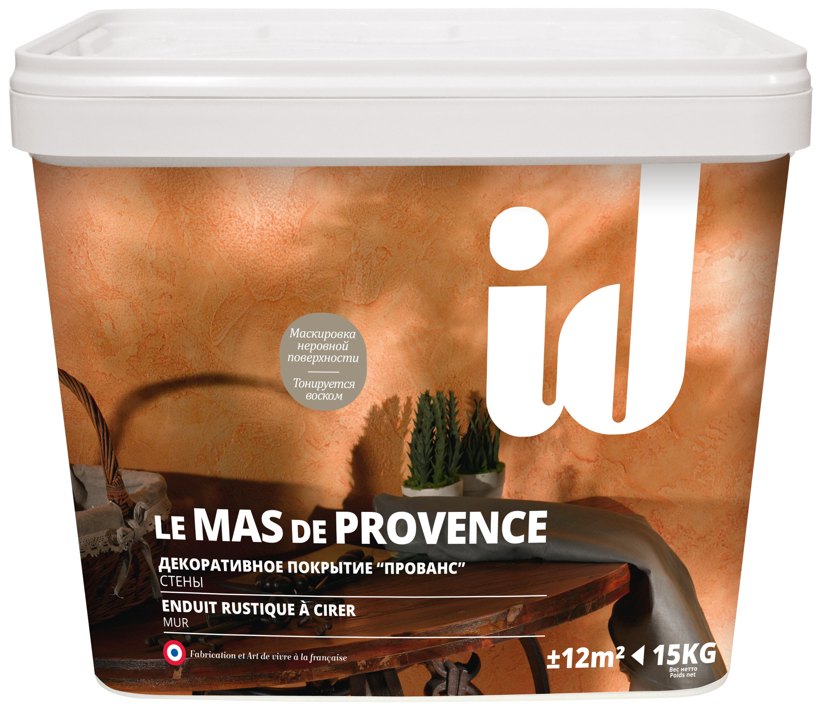 Изображение товара Декоративная штукатурка Le Mas de Provence Прованс 15 кг белая