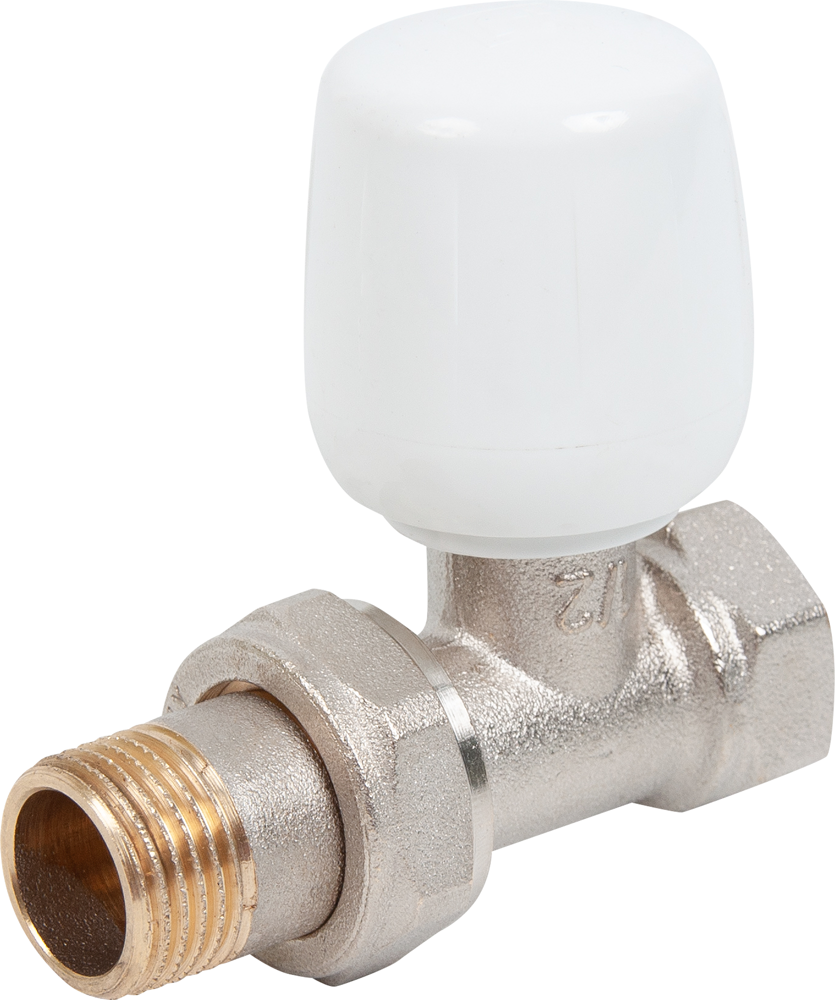 Изображение товара Вентиль для радиатора ITAP 1/2" латунь никелированный монтажный прямой