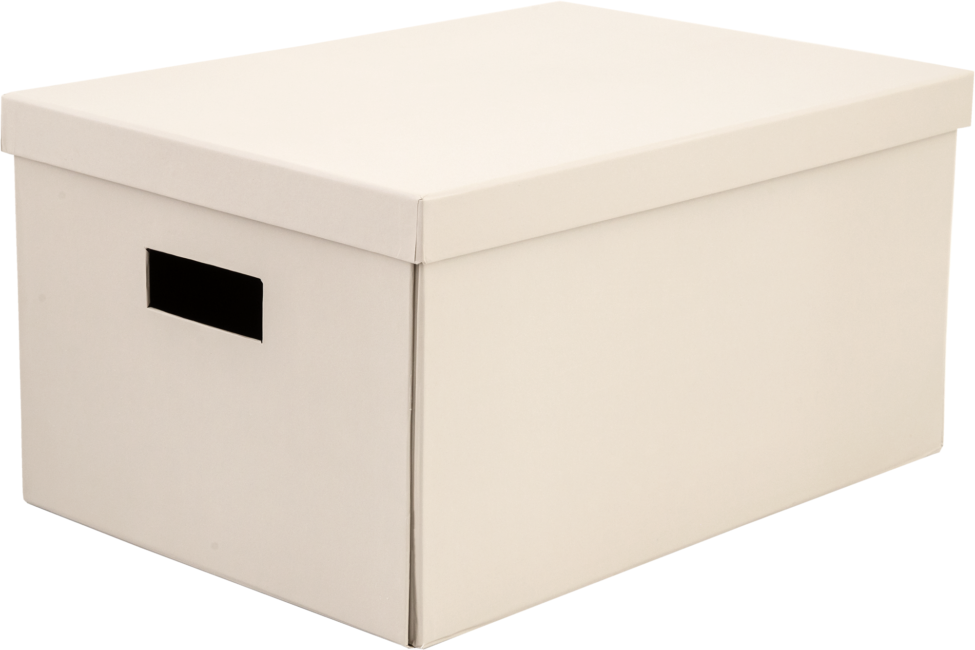 Изображение товара Коробка складная из картона 40x28x20 см бежевый для хранения и организации