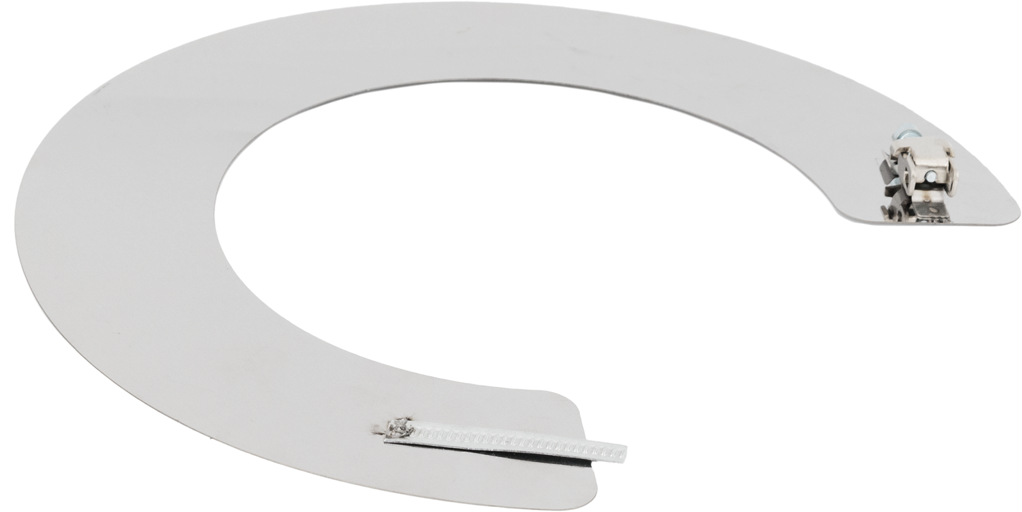 Изображение товара Фартук для дымохода 115 мм из нержавеющей стали с глянцевым покрытием