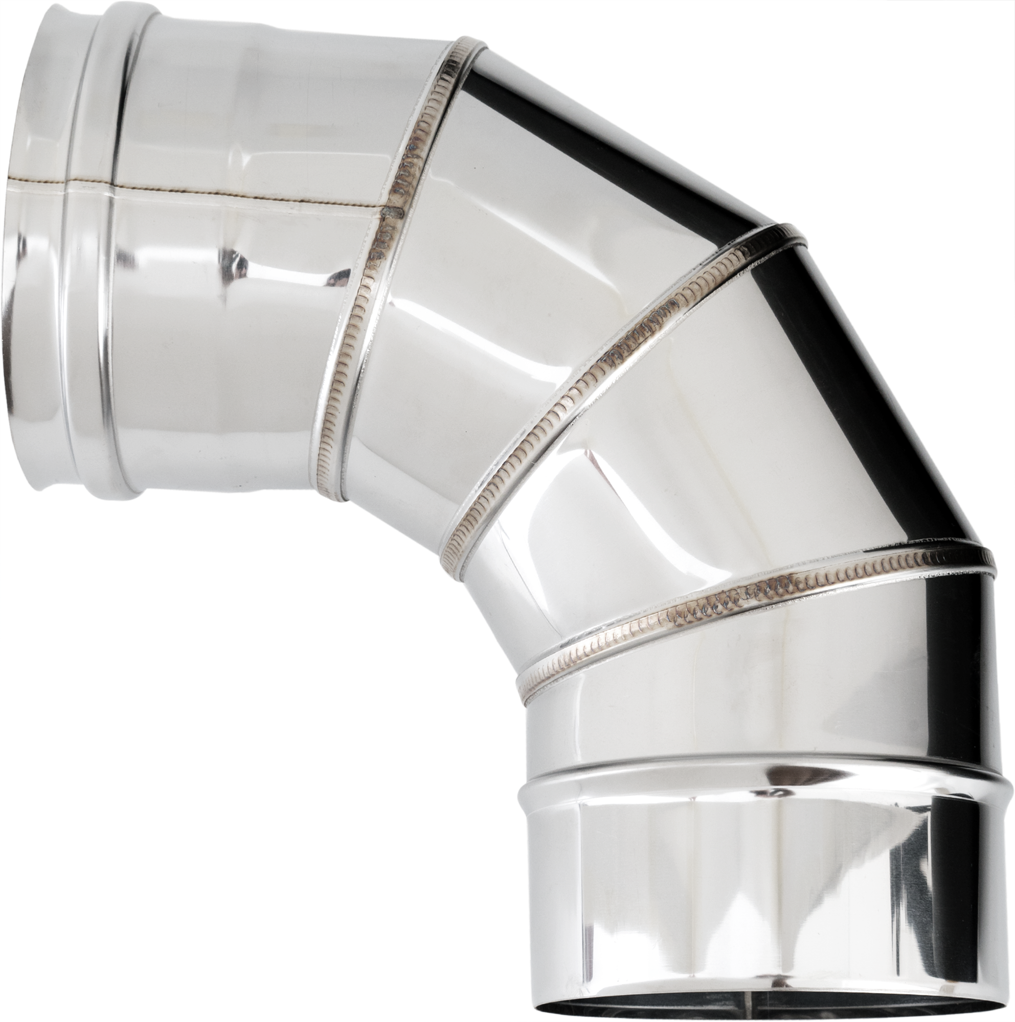 Изображение товара Отвод для дымохода D115 220x115 мм из нержавеющей стали для котлов