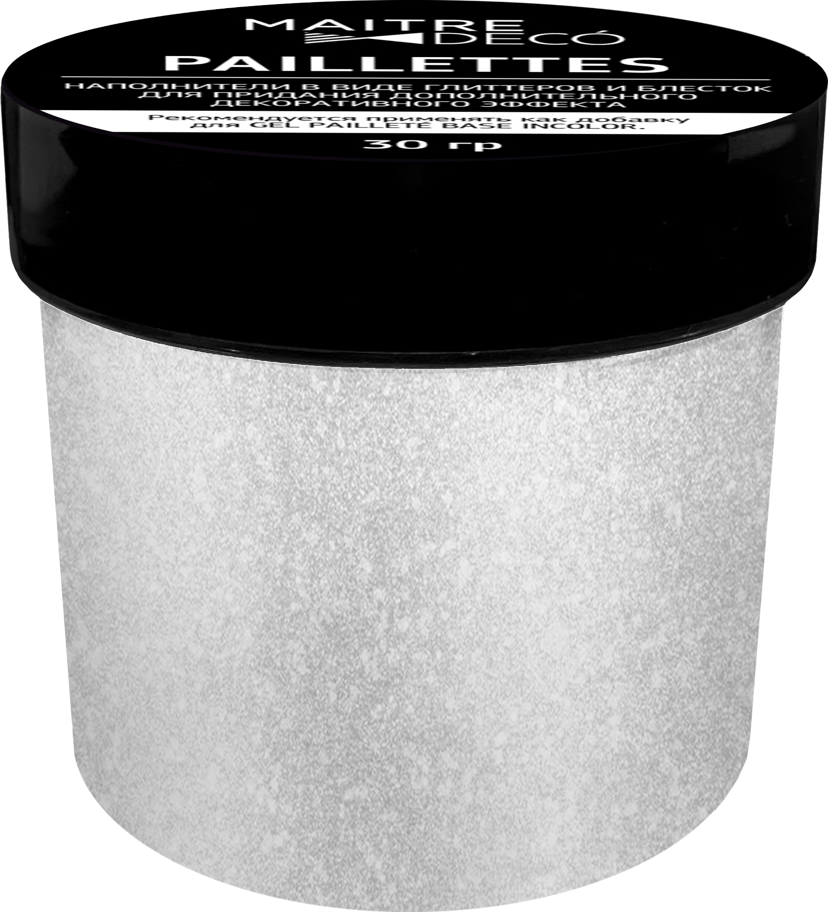 Декоративная добавка Maitre Deco «Paillettes Nacre» цвет темно-серый 30 г