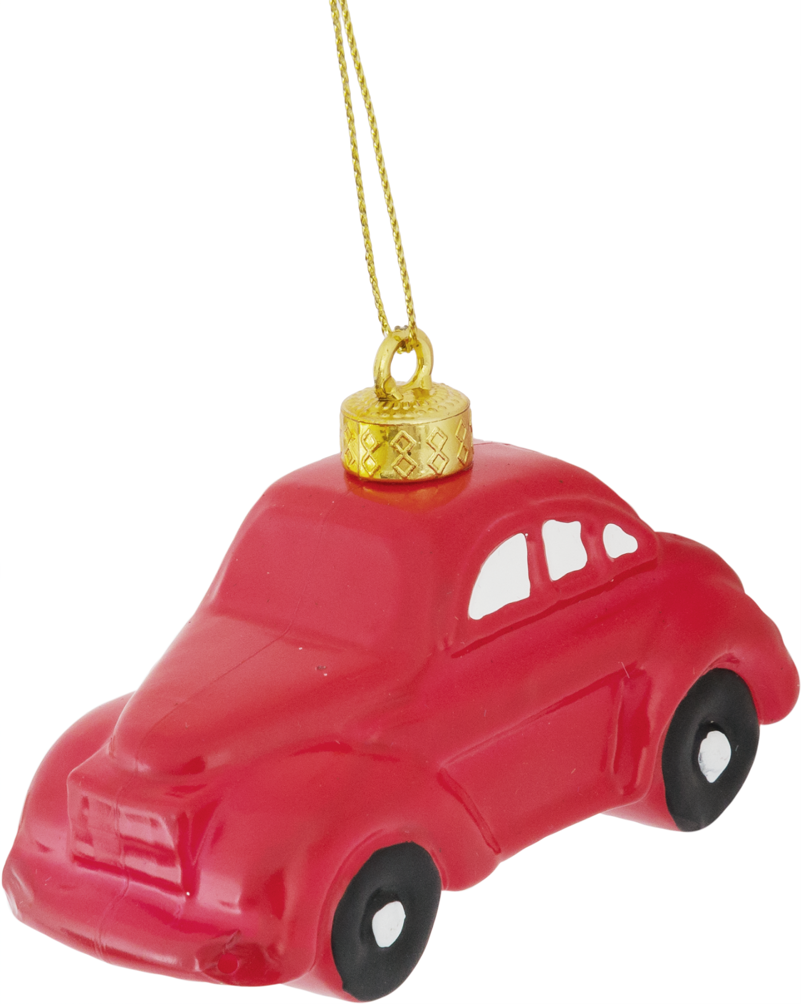 Изображение товара Украшение елочное Машинка 9 см красный новогодний декор