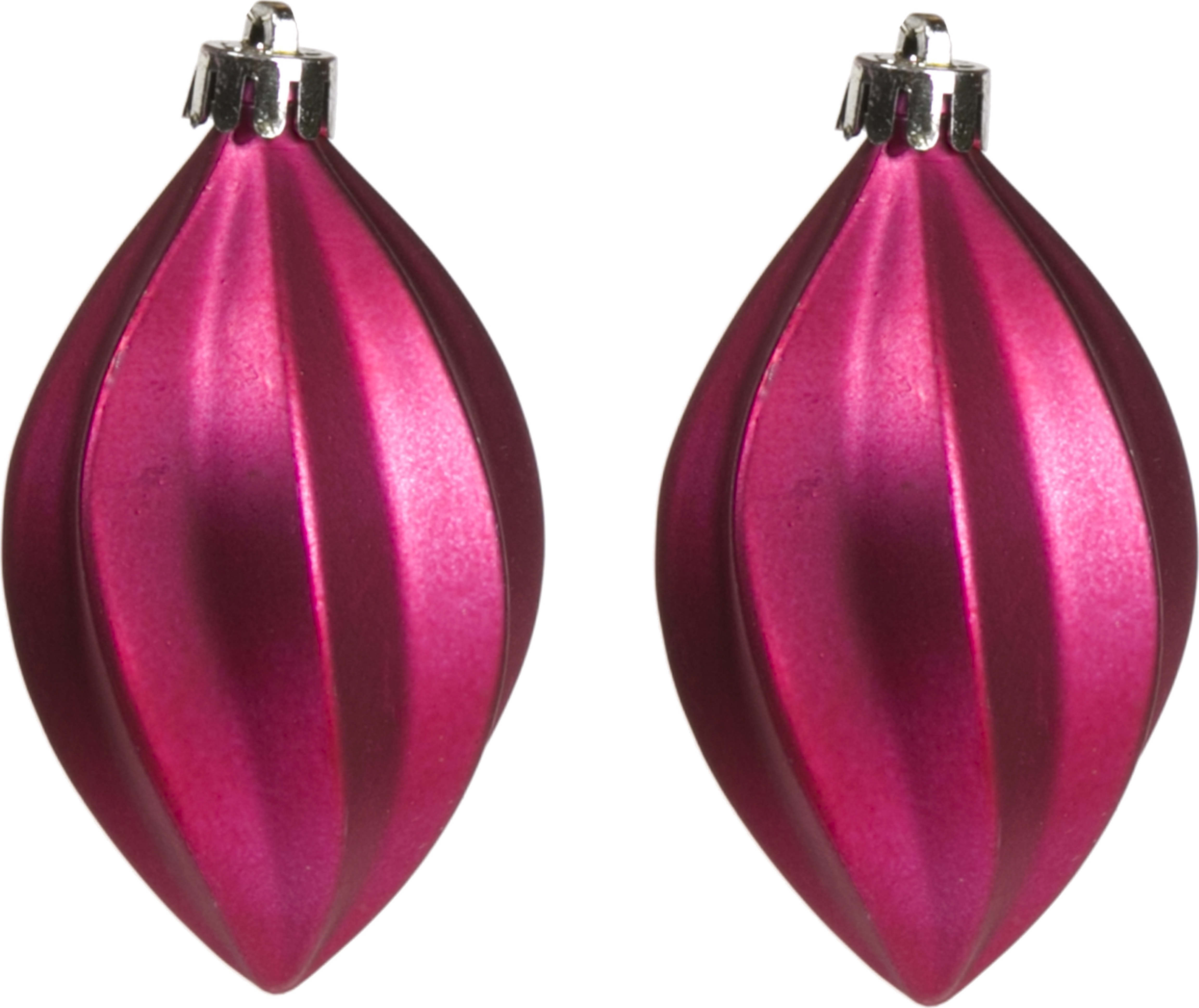 Изображение товара Ёлочное украшение Сосульки 2 шт малиновый пластик новогоднее