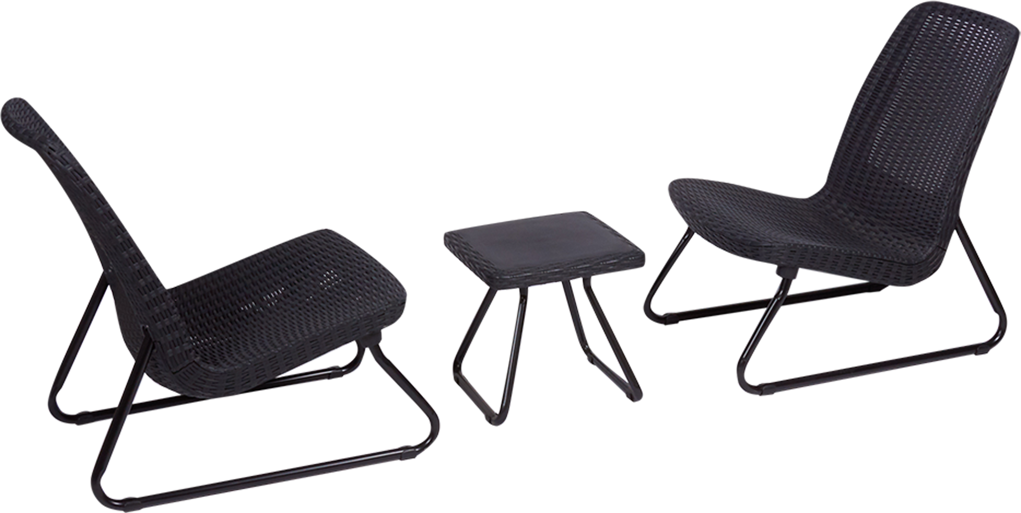 Изображение товара Набор садовой мебели Keter Rio из ротанга стол и 2 кресла для отдыха на улице