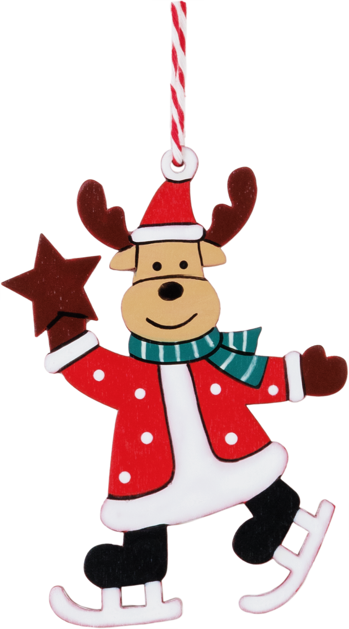 Изображение товара Украшение ёлочное «Олень» 12 см дерево