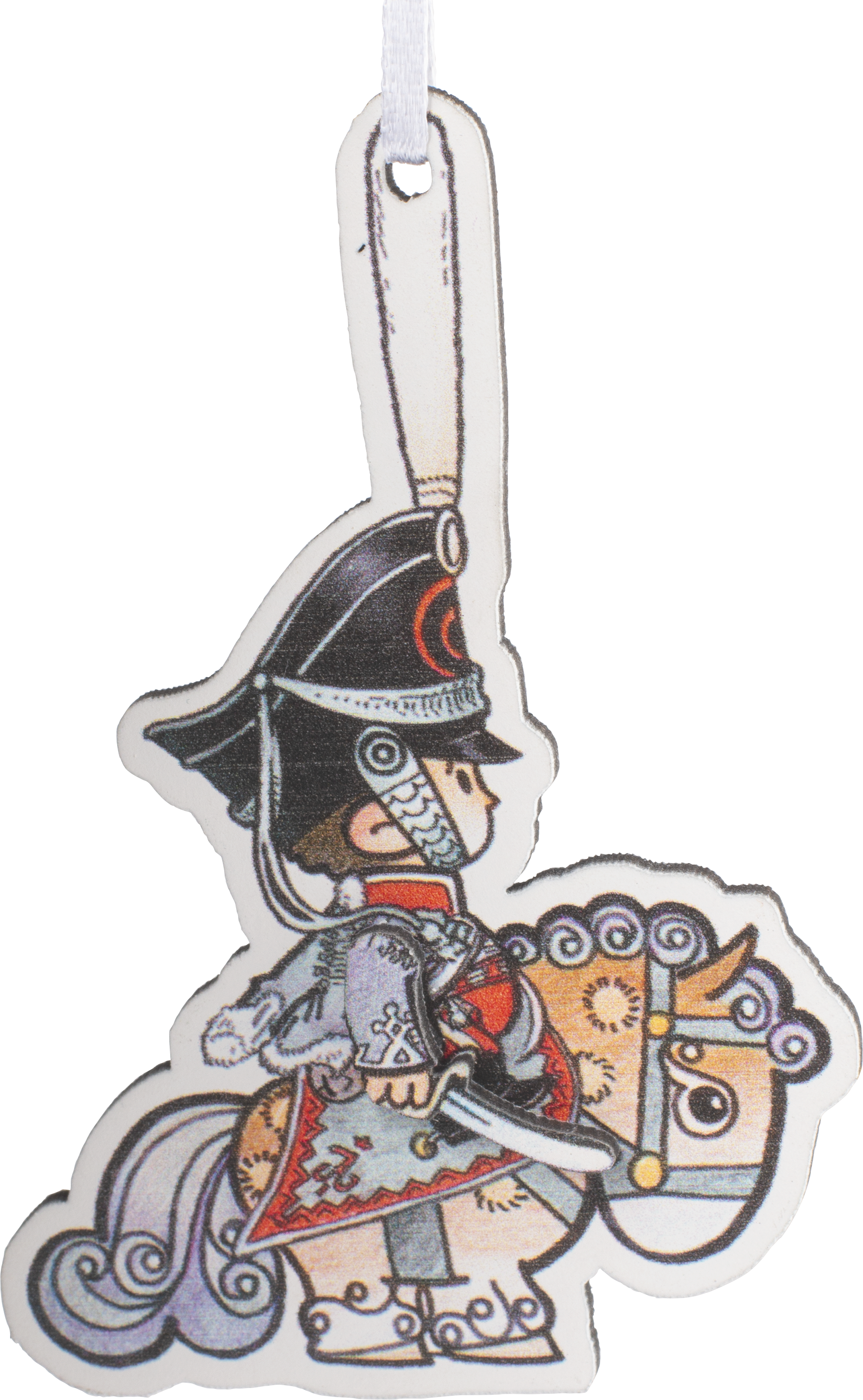 Изображение товара Украшение новогоднее «Гусар на лошади», 10.3 см, фанера