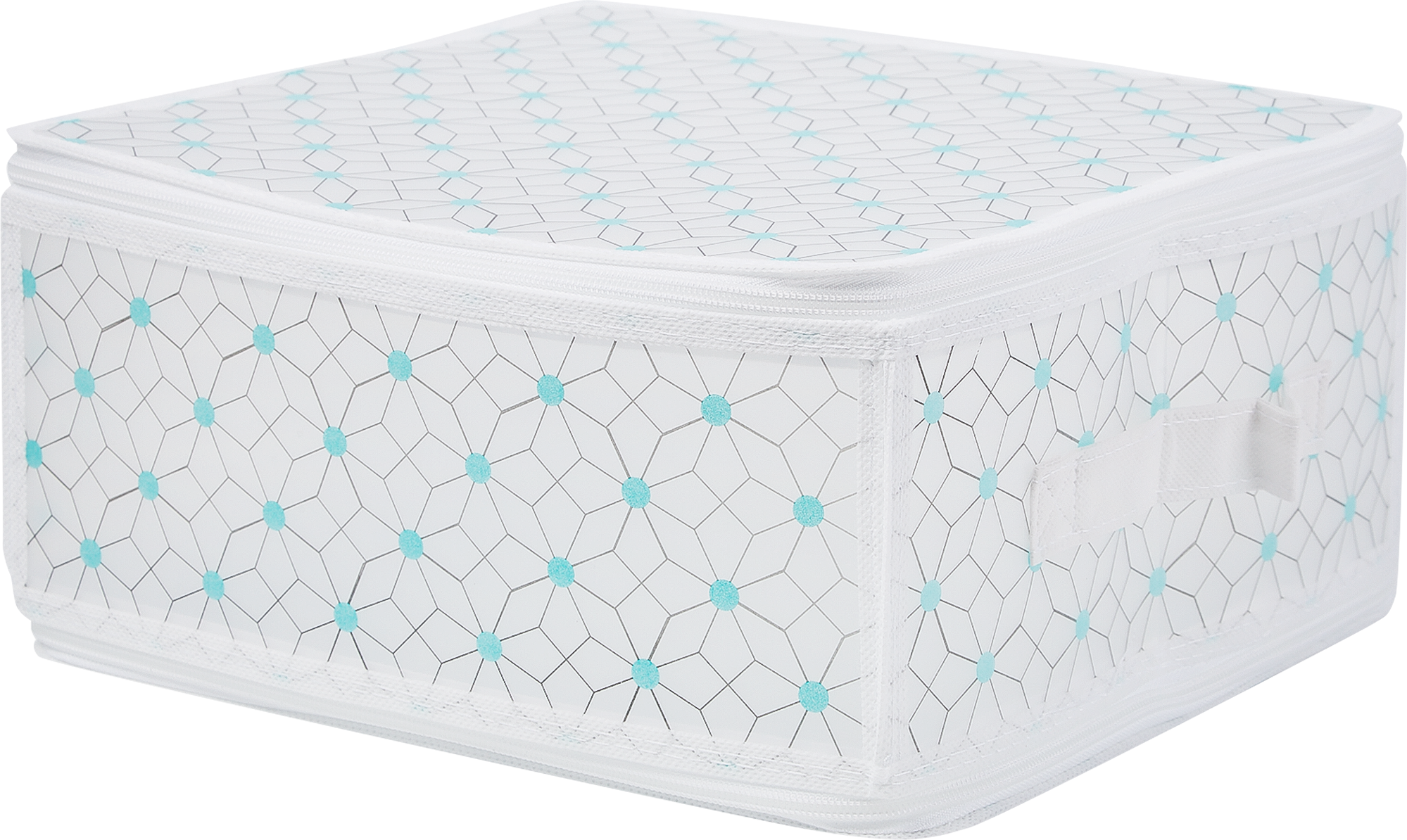 Изображение товара Коробка для хранения с крышкой Handy Home Калейдоскоп 30x15x28 см пластик цвет прозрачный