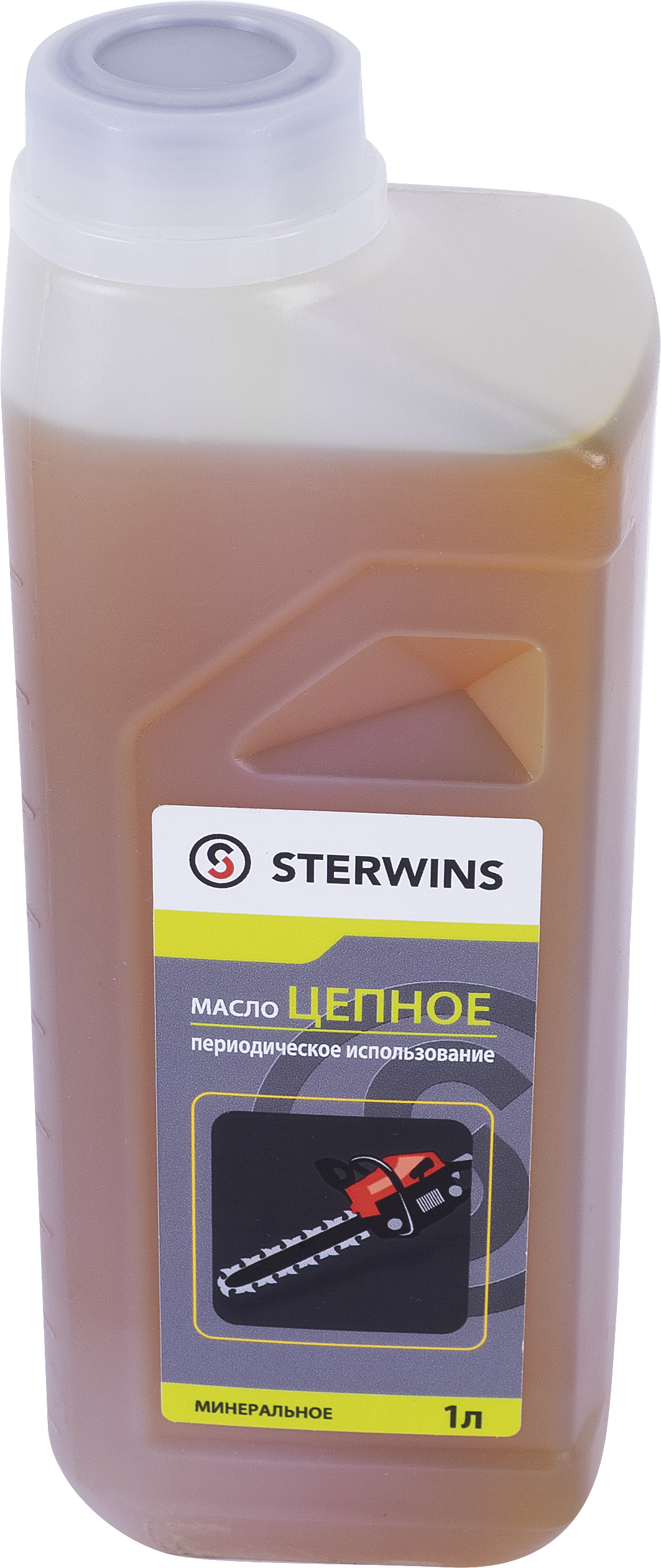 Изображение товара Масло для цепи Sterwins минеральное 1 литр для цепных пил и оборудования
