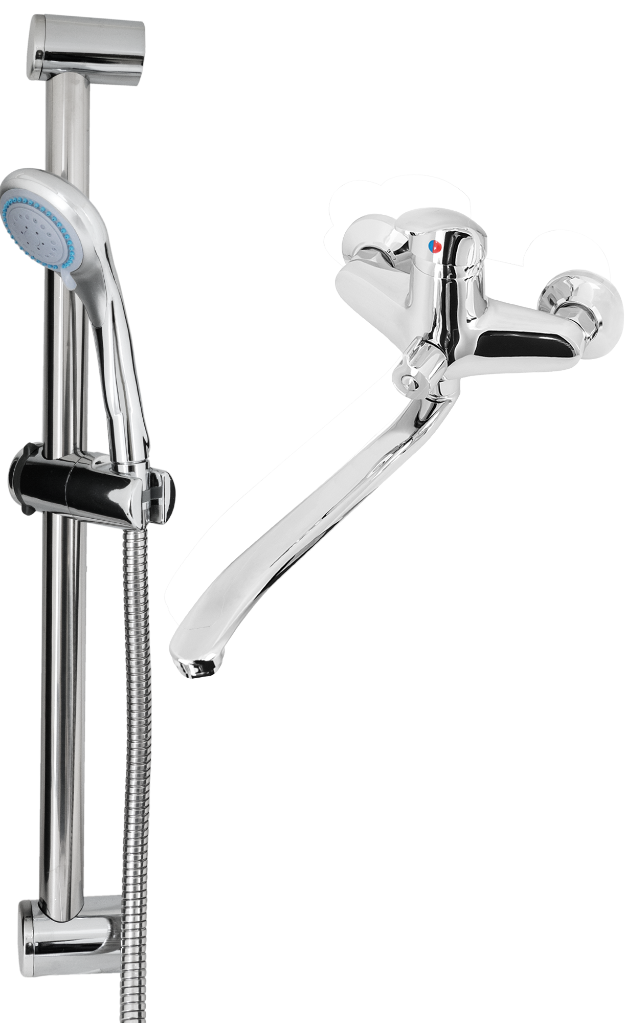 Изображение товара Смеситель для ванны и душа Люкс однорычажный цвет хром