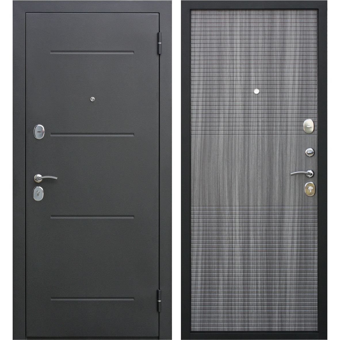 Изображение товара Дверь входная металлическая Гарда Муар 860 мм правая цвет венге тобакко