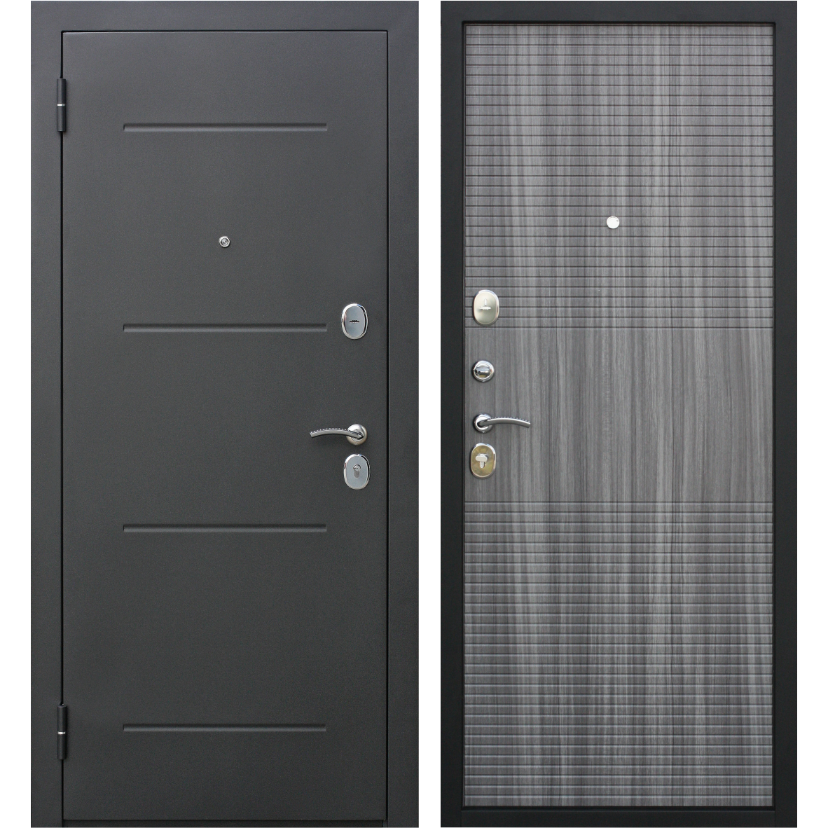 Изображение товара Дверь входная металлическая Гарда Муар 960 мм левая цвет венге тобакко